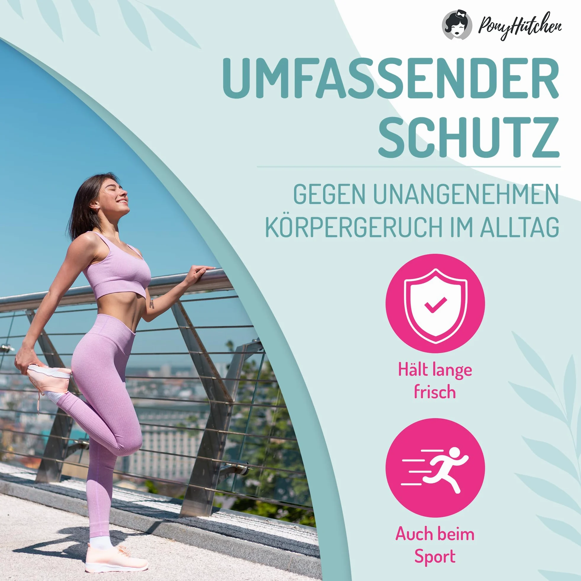 PonyHütchen 3x50 ml – Cosmetico naturale crema deodorante senza sali di alluminio – Deodorante naturale – vegano – unisex
