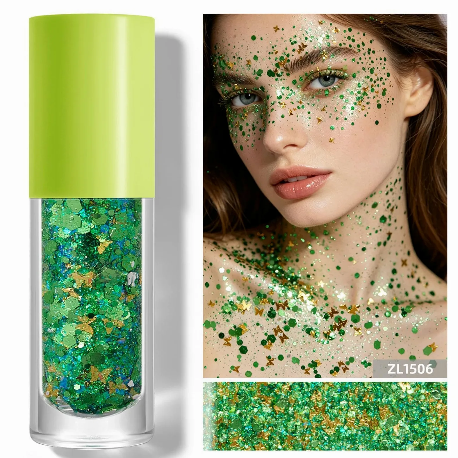 Gel Glitter Per Il Viso Shimmer Capelli Scintillante | Gel Glitter Corpo Viso Per Ragazze Donne Uomini Partita Calcio Compleanno Sfilata Concerto Festival Parata