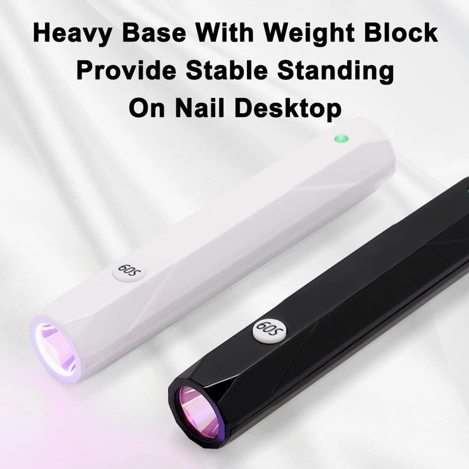 Lampada UV per Unghie, asciugatore per Unghie LED per Unghie | Asciugatrice portatile a luce rossa 9w ricaricabile con base da tavolo per smalto in gel