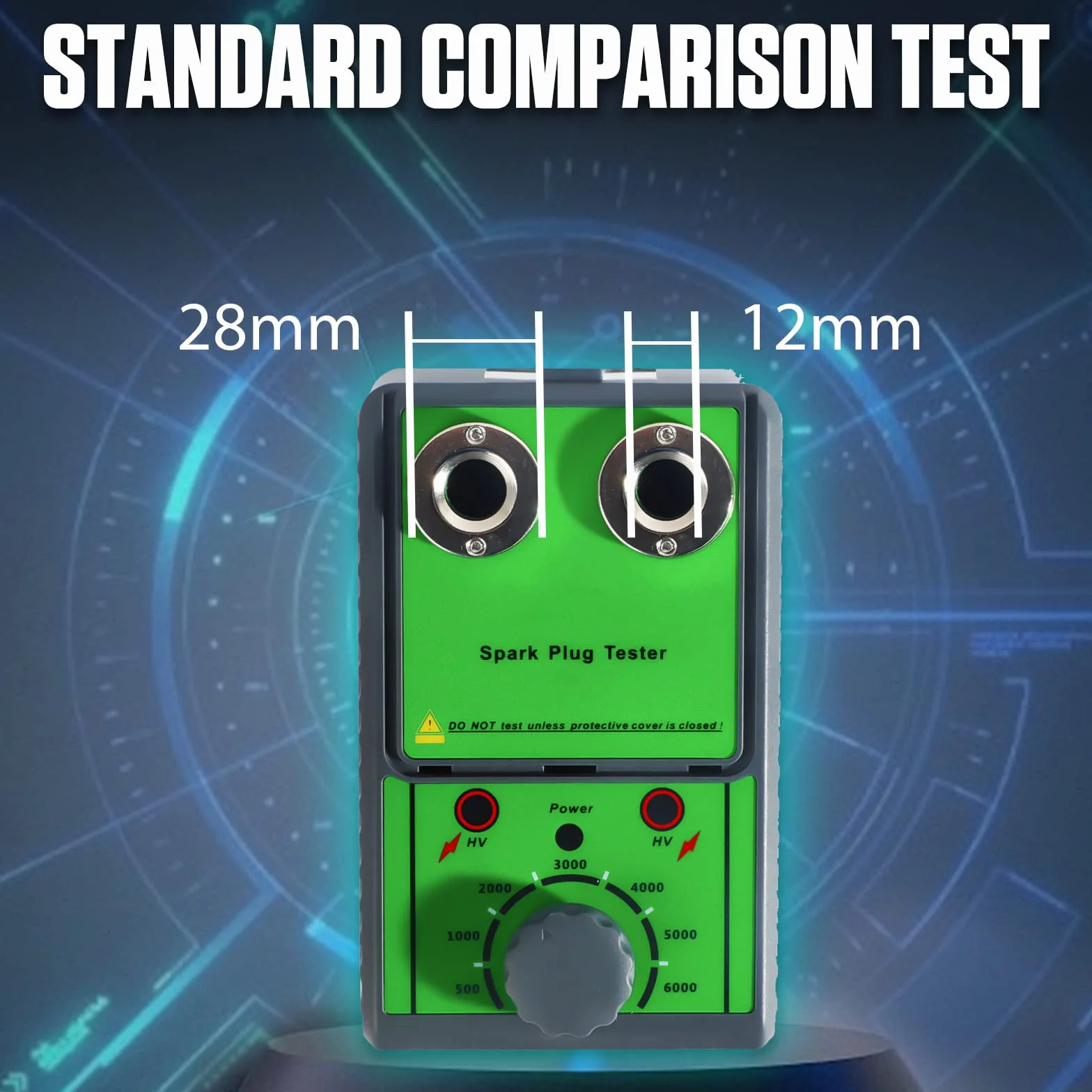 Tester per Candele Auto 220V 12V Analizzatore di Candele con Presa a Doppio Foro Regolabile