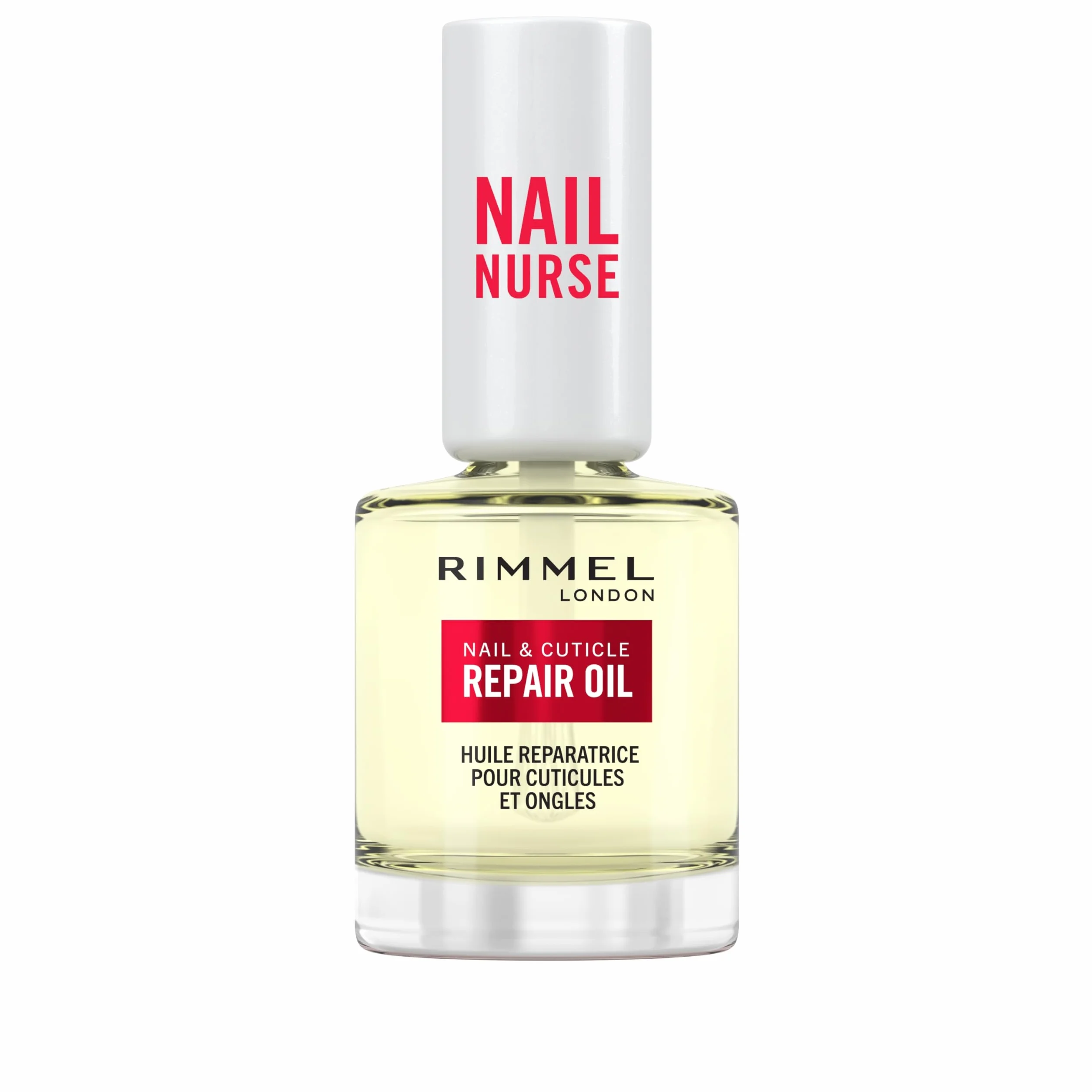 Rimmel London, Nail Care Cuticle Repair Oil, Olio Idratante riparatore per Unghie e Cuticole, Formula Vegana con Vitamina E, 8ml