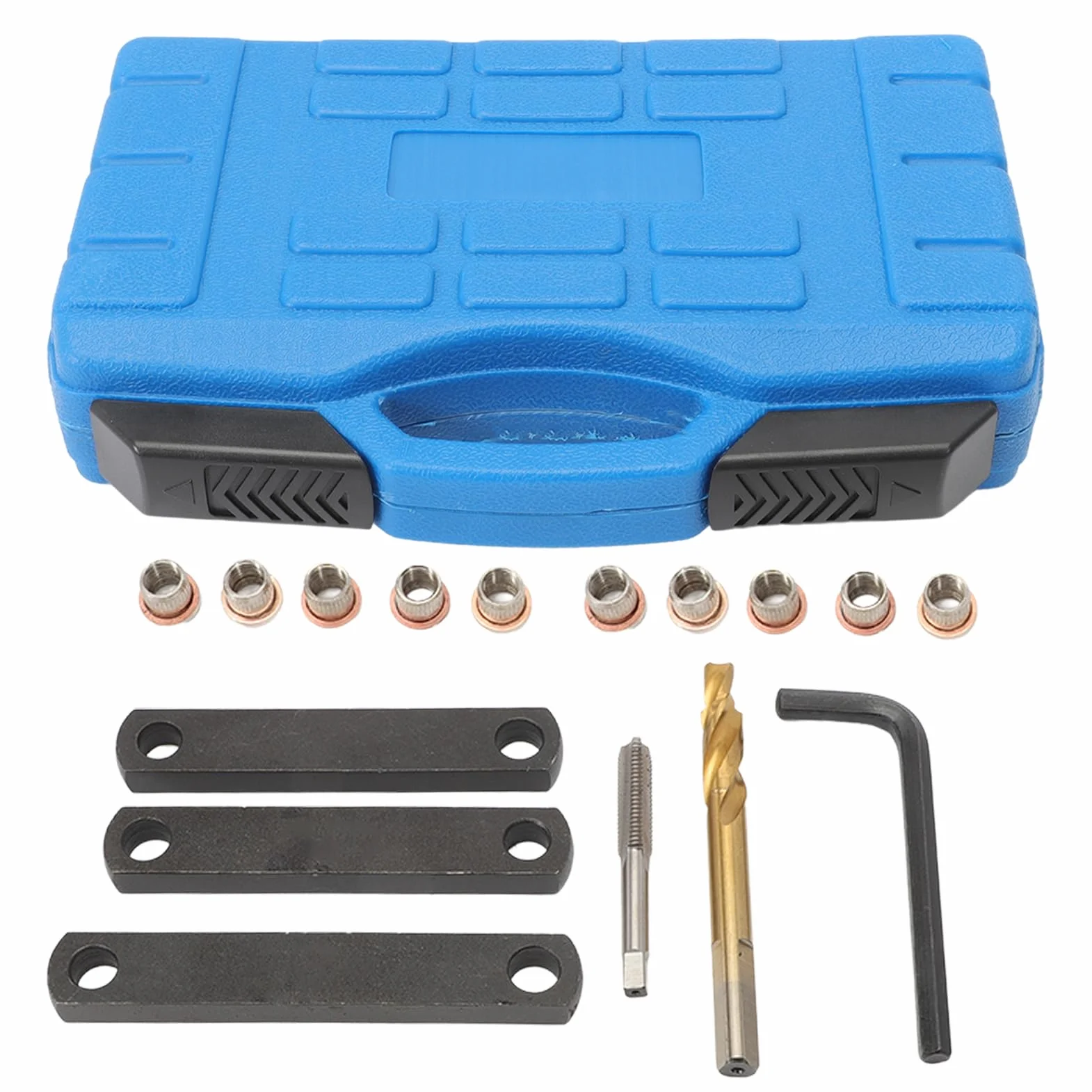 Kit di Riparazione Filettatura Freno M9 x1,25 16 Pezzi Compatibili con VW Opel Ford