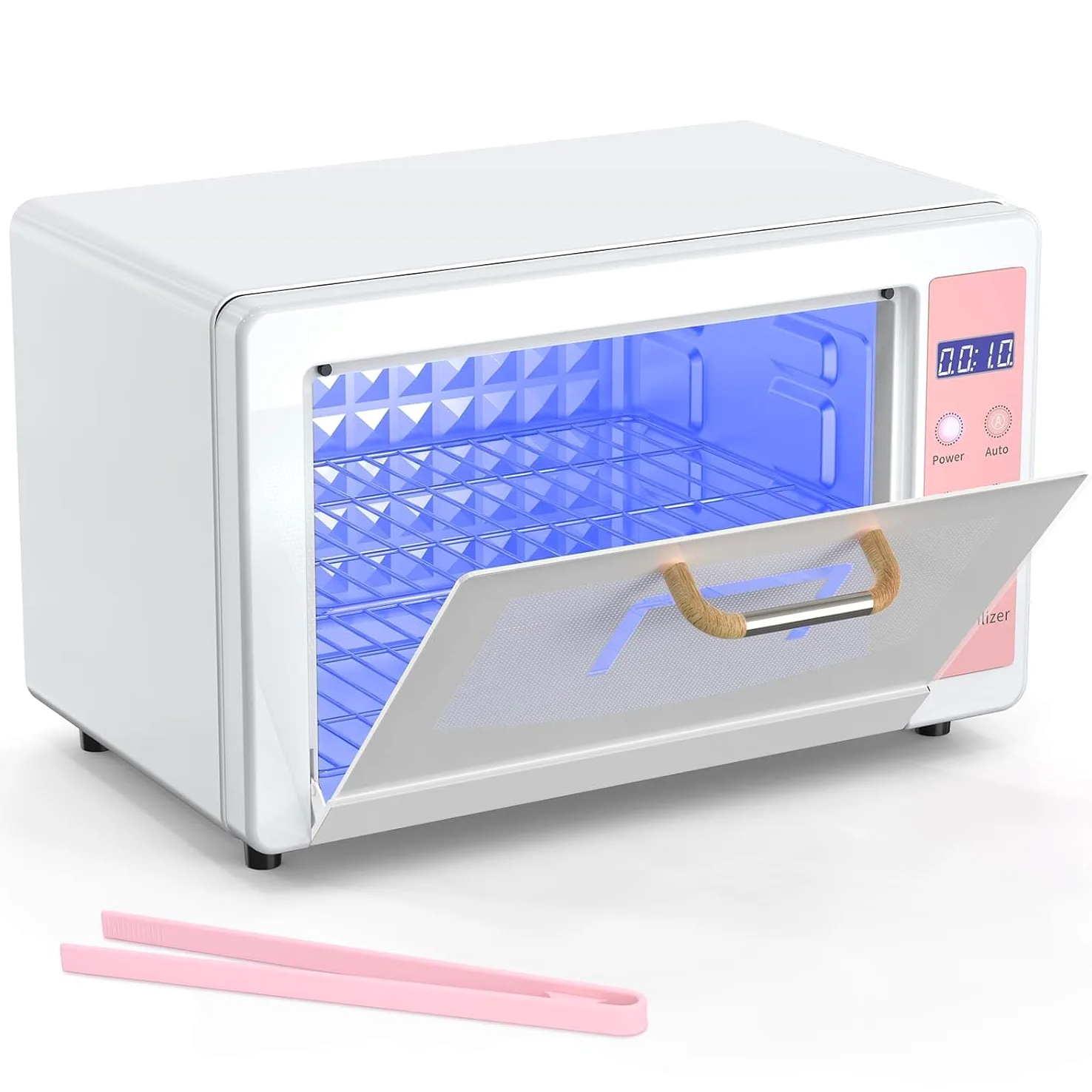 Sterilizzatore UV 10 L,Efficace Autoclave Sterilizzatore,Sterilizzatore UV con asciugatura,Aria calda Termostatica,Sterilizzatore Attrezzature per Saloni di Manicure Acconciatura e Spa (A)