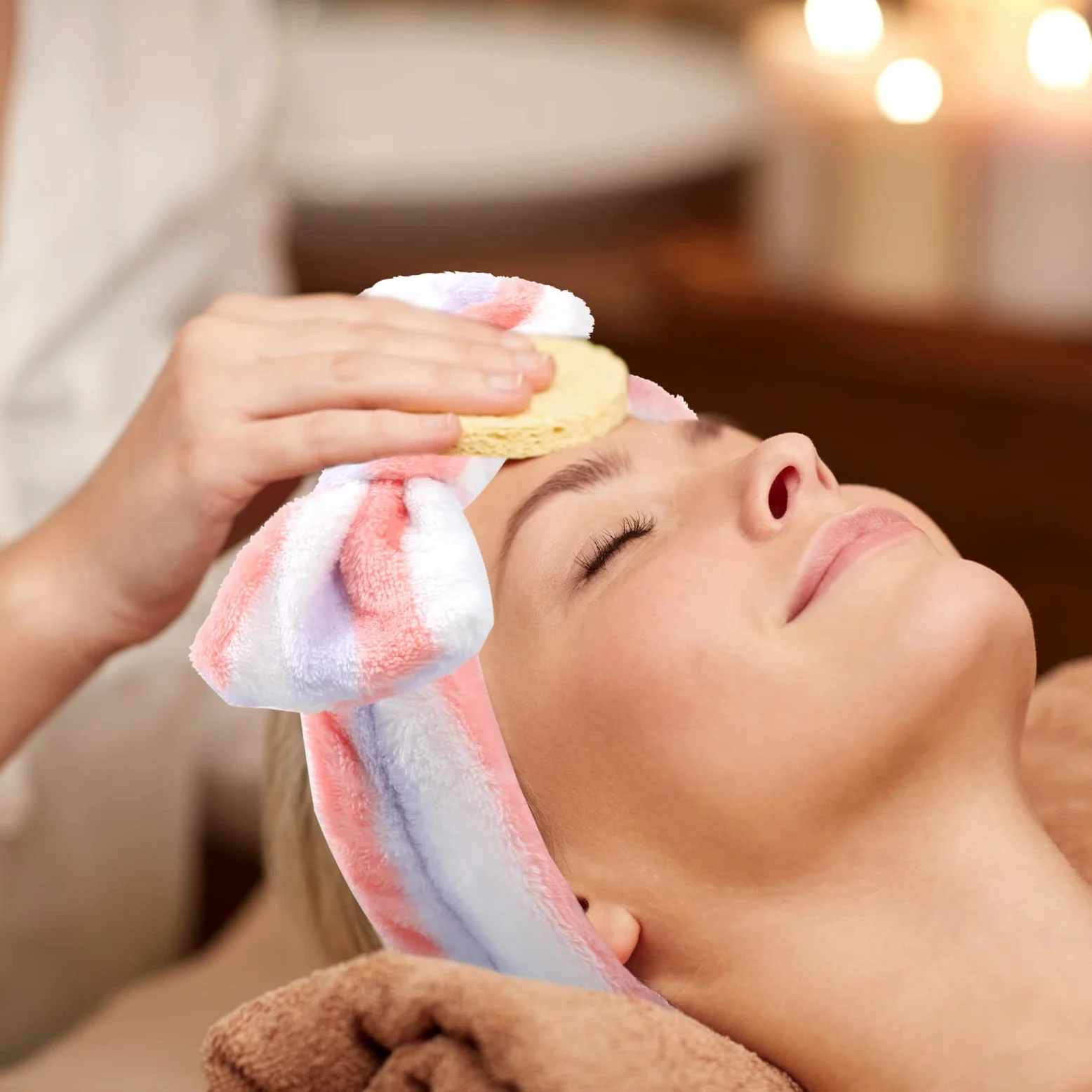 Giegxin 48 fasce per capelli con fiocco, fascia per capelli per il trucco del viso e per il trucco del viso e della peluche, per donne che lavano il viso, la pulizia della doccia, 24 stili