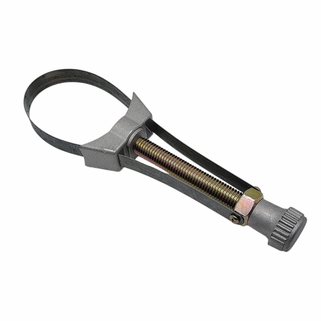 Chiave Filtro Olio Regolabile 60-115 mm per Auto Moto Camper, Fascia Acciaio Antiscivolo