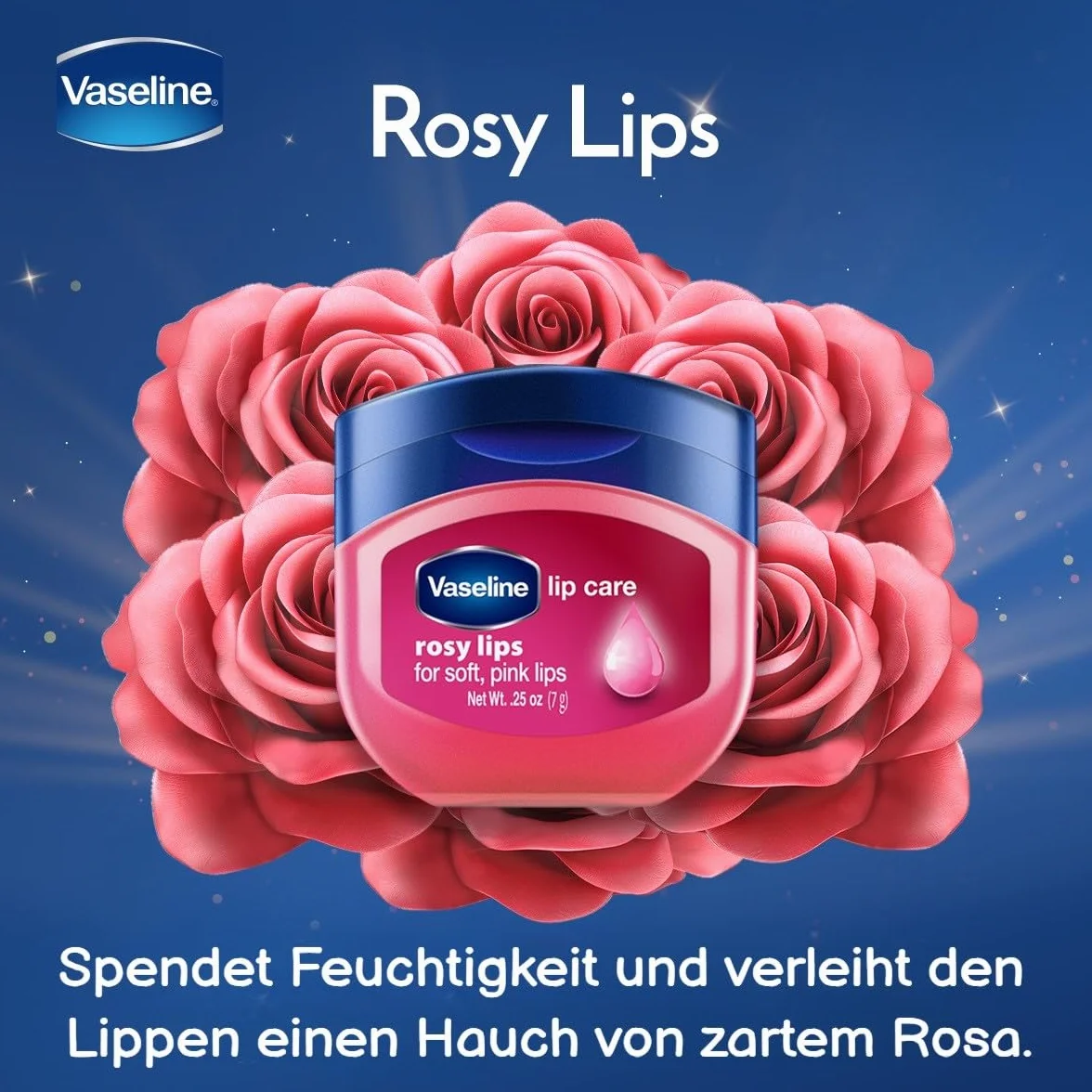 Vaseline Lip Therapy Balsamo idratante per le labbra Set di 4 balsami Rosy Crème Brûlée Original Cocoa Butter
