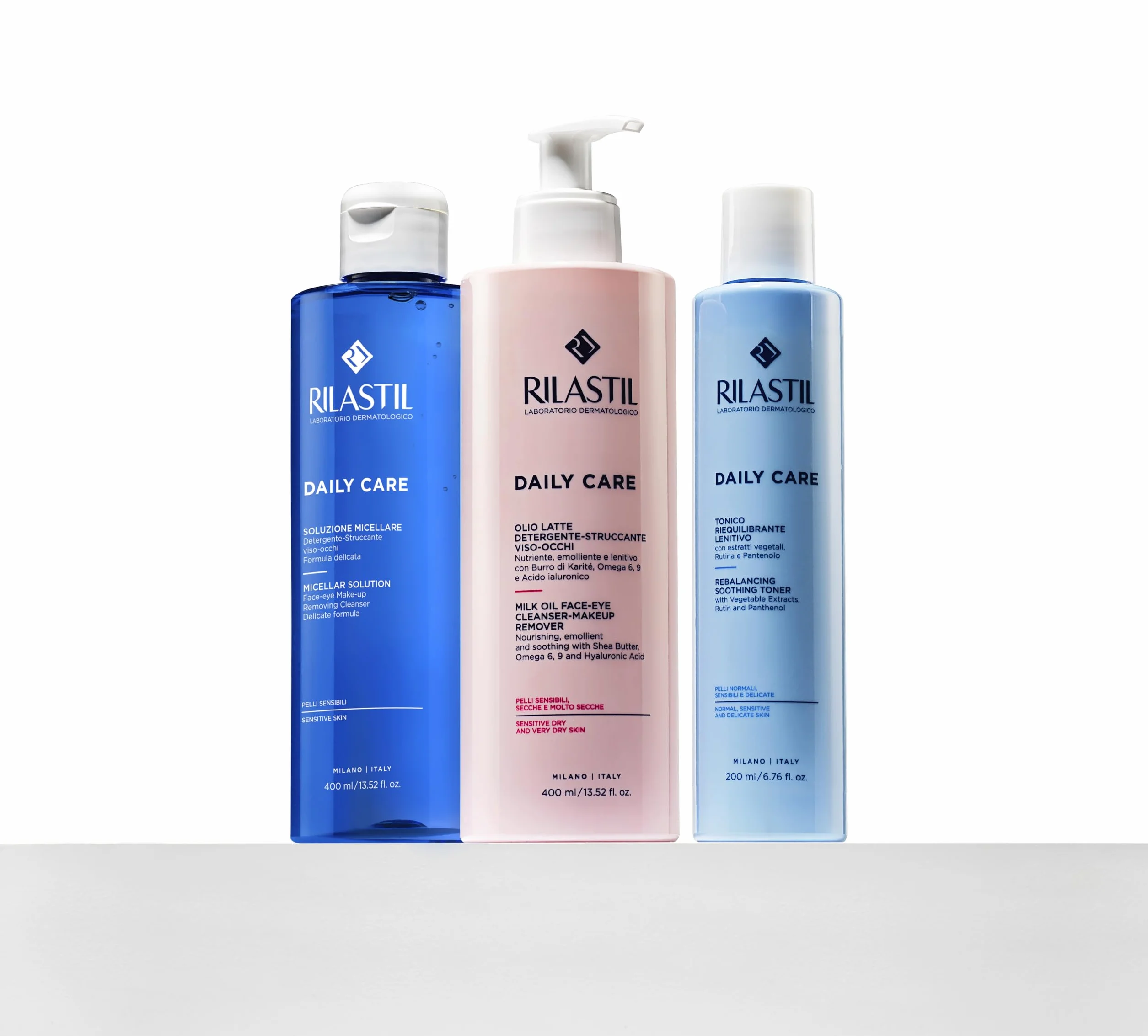 Rilastil Soluzione Micellare Lenitiva Detergente Struccante Viso Occhi 400 ml