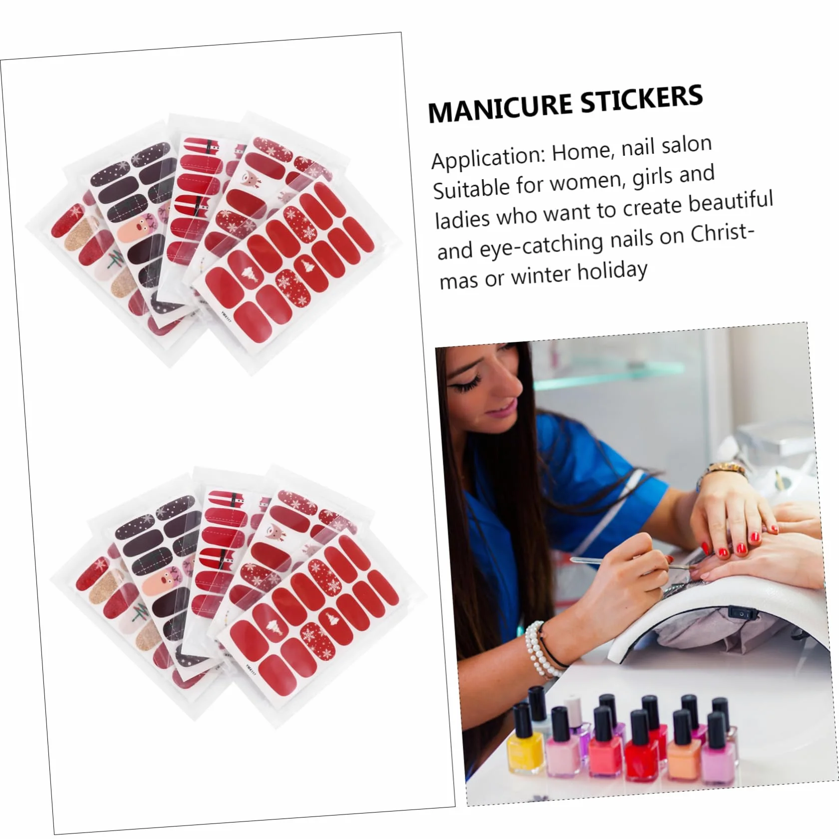FRCOLOR 30 Fogli Adesivi Per Natalizi Decalcomanie Per Nail Art Natalizie Invernali Adesivo Per Nail Art Natalizio Adesivo Di Arte Del Di Natale Pellicola Per