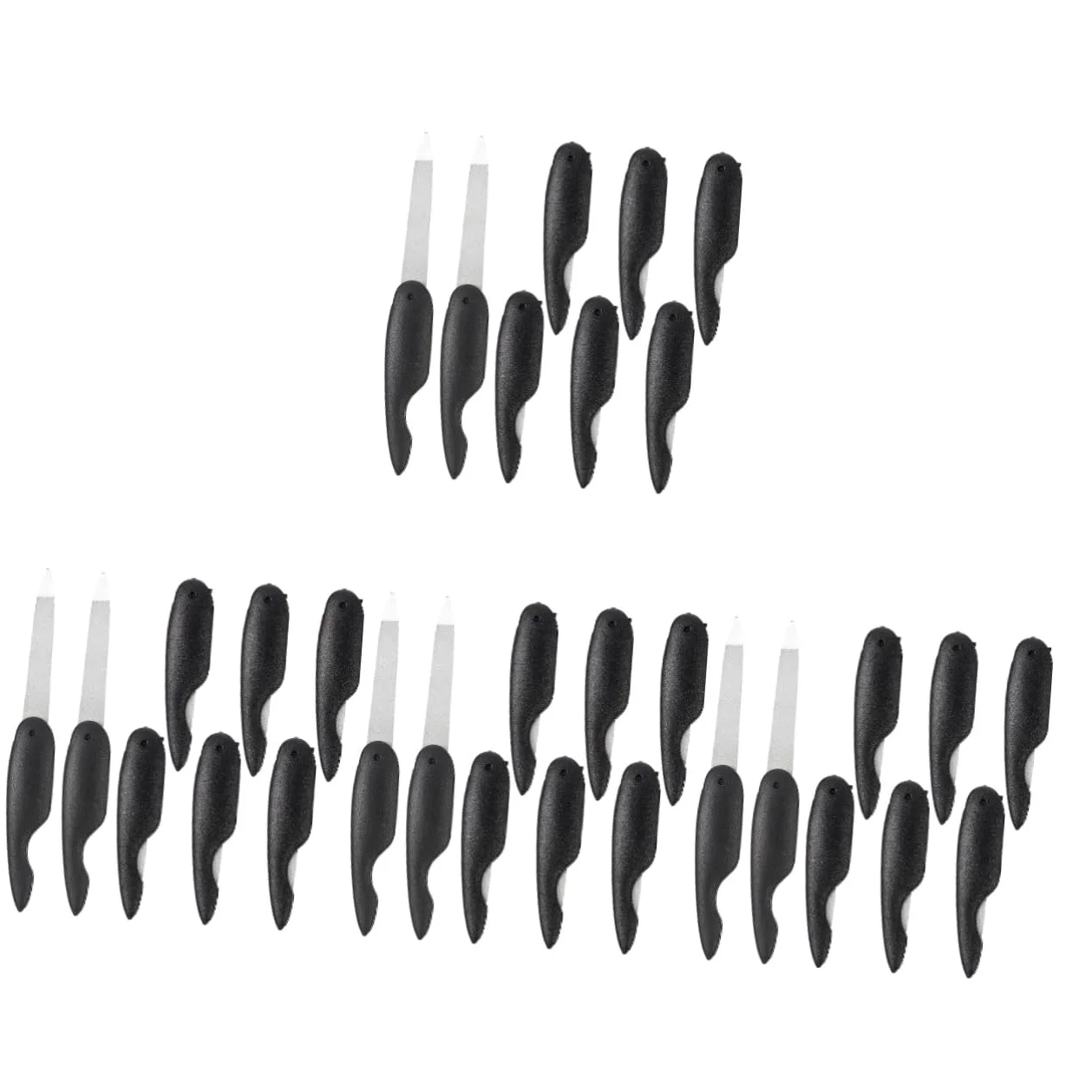 WOONEKY 32 Pz Lima Per Unghie Pieghevole Lime Per Unghie e Tamponi Unghia Piccole Lime Per Unghie Strumento Per Modellare Le Unghie Strisce Per Unghie Forniture Per Unghie Black Abs