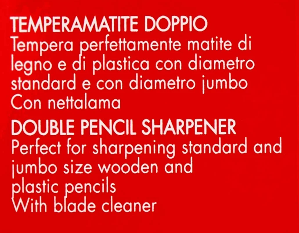 Pupa t/matite doppio foro
