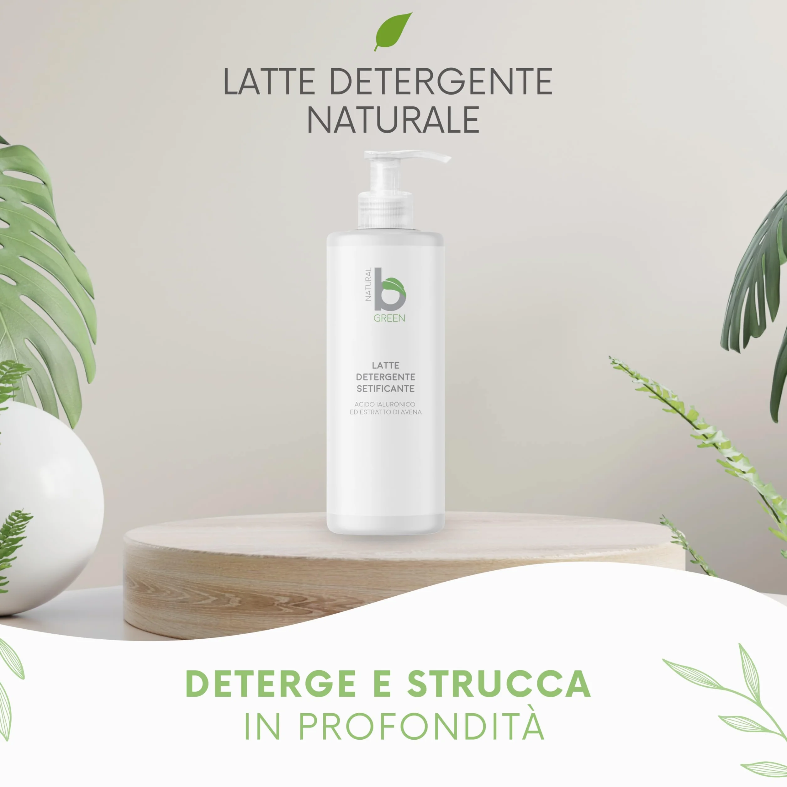 Latte Detergente Struccante Naturale 500 ml Biologico Made in Italy