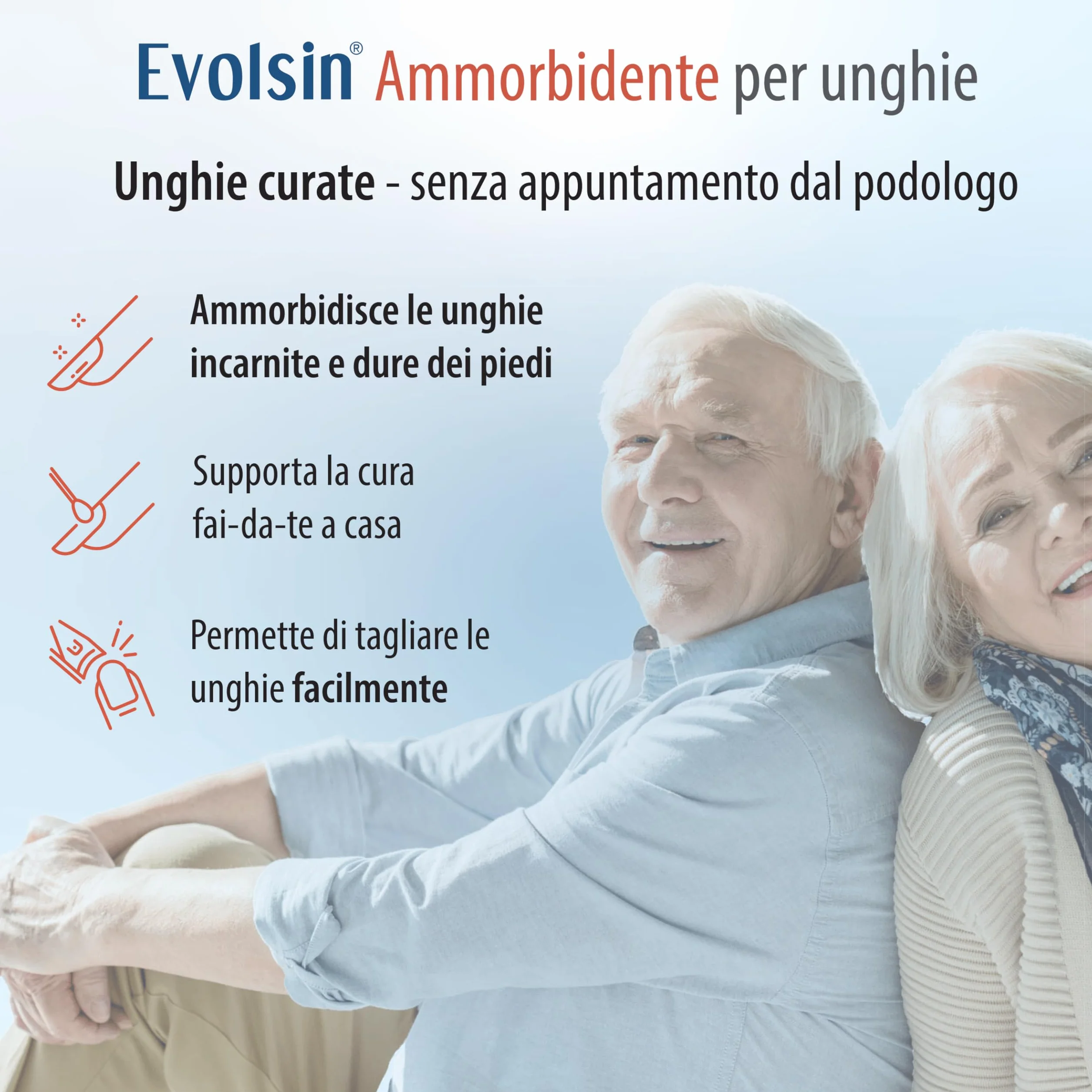 Evolsin Ammorbidente per unghie - Soluzione delicata ed efficace per unghie incarnite - Formula alcalina per unghie morbide ed elastiche - Facile da usare con applicatore di tampone - 20ml