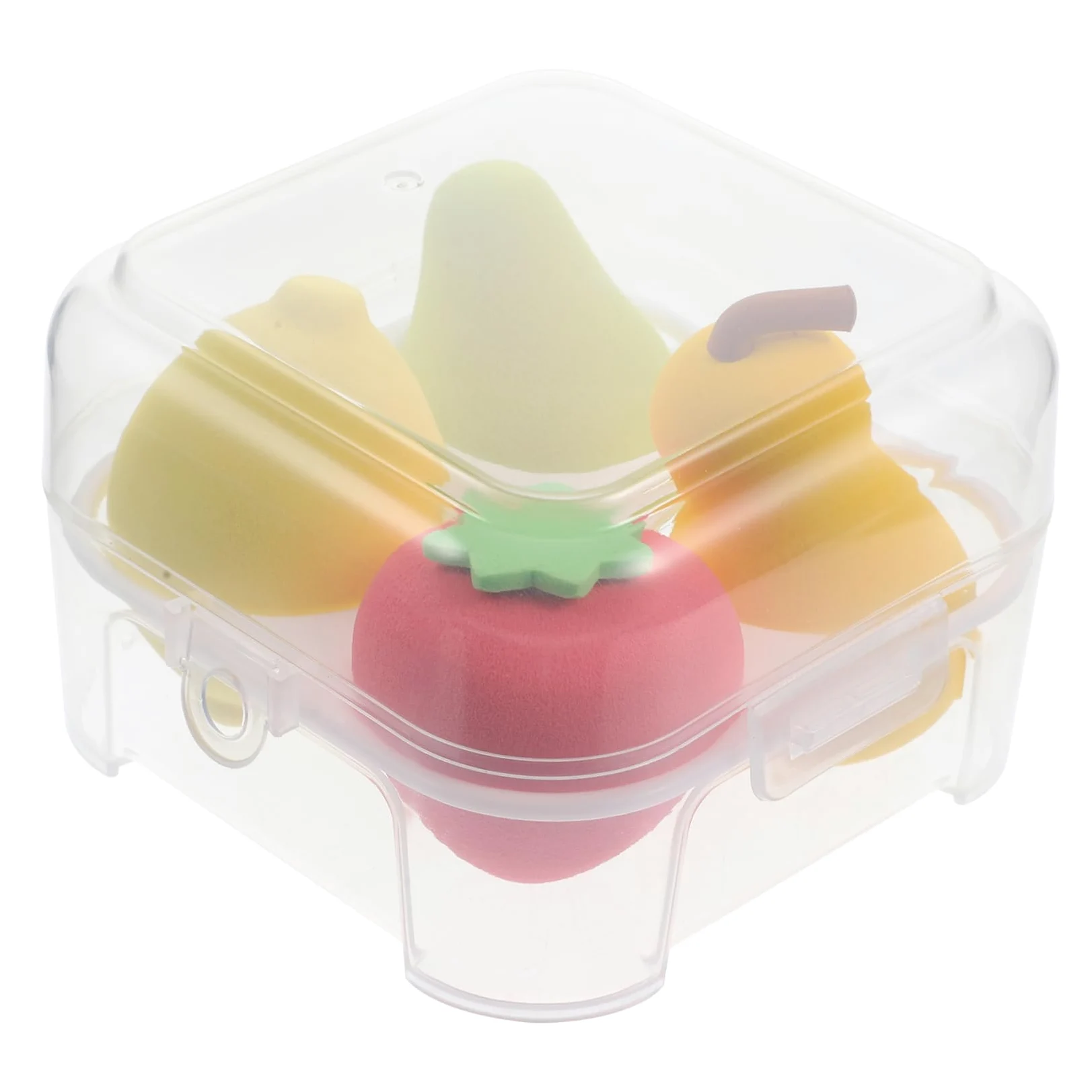 Didiseaon 20 Pz di bellezza di frutta a quadrati spugna crema soffio di cipria impastatrici Piumini da cipria portatili piumini cosmetici per ragazze