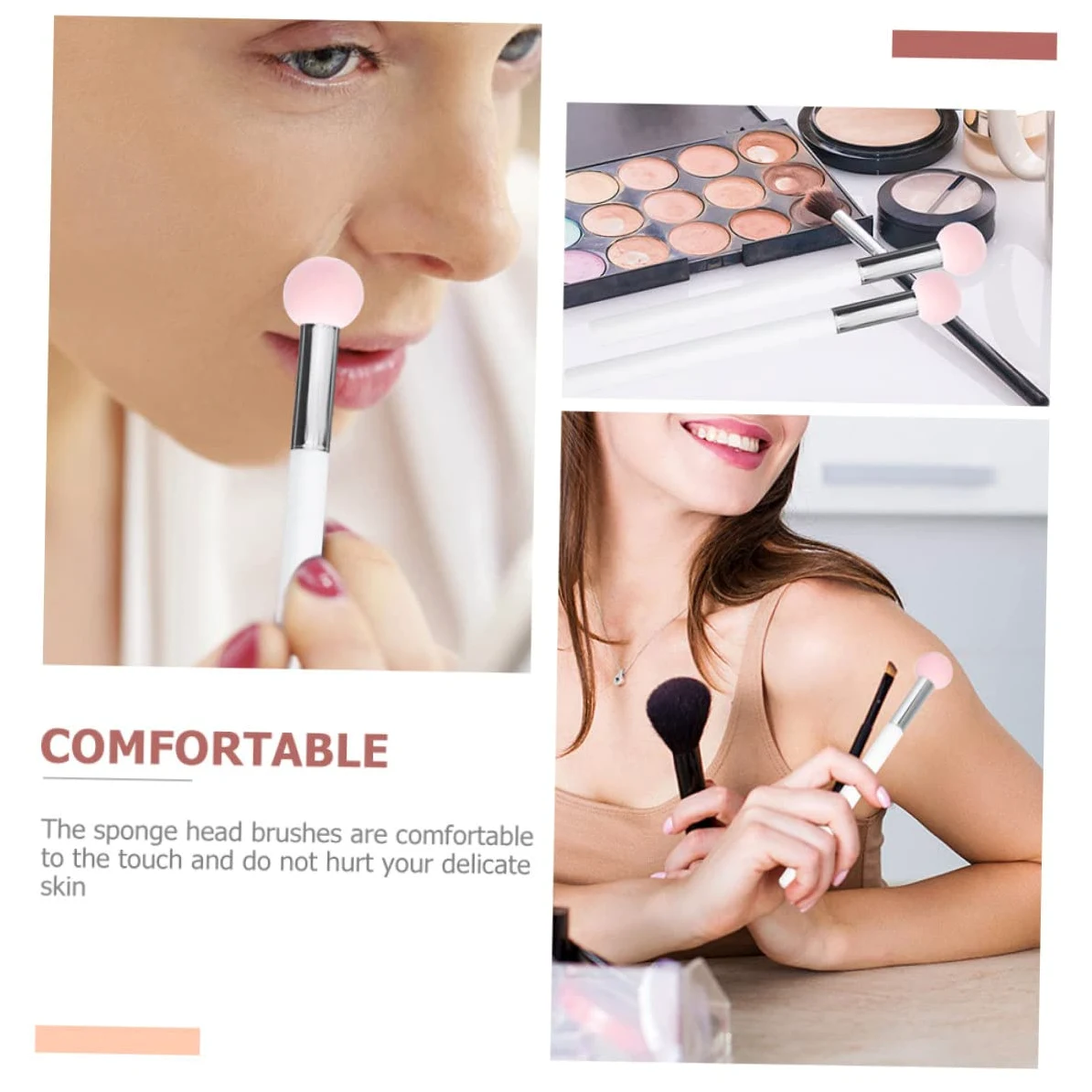 Housoutil 5 Set Di Strumenti Per Il Trucco Dallaspetto Naturale Correttori Penne Cosmetiche Spugne Per Il Trucco Asciutto E Bagnato 6 Pezzi*5