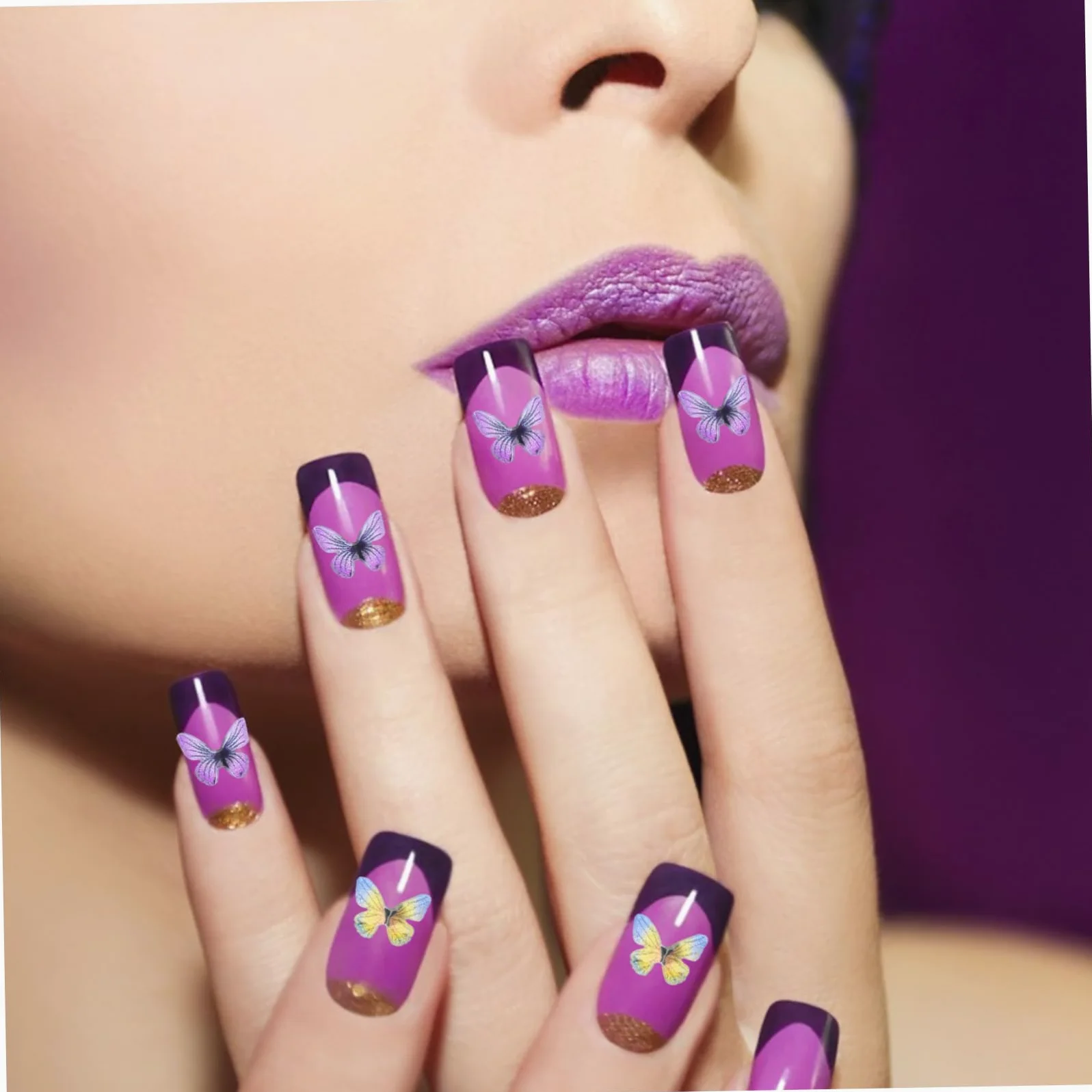 3 Set Decorazioni Unghie Farfalle Adesivi Per Nail Art Creativi Ciondoli Unici Per Manicure E Te Per Amanti Del Nail Design 3 Scatole*3