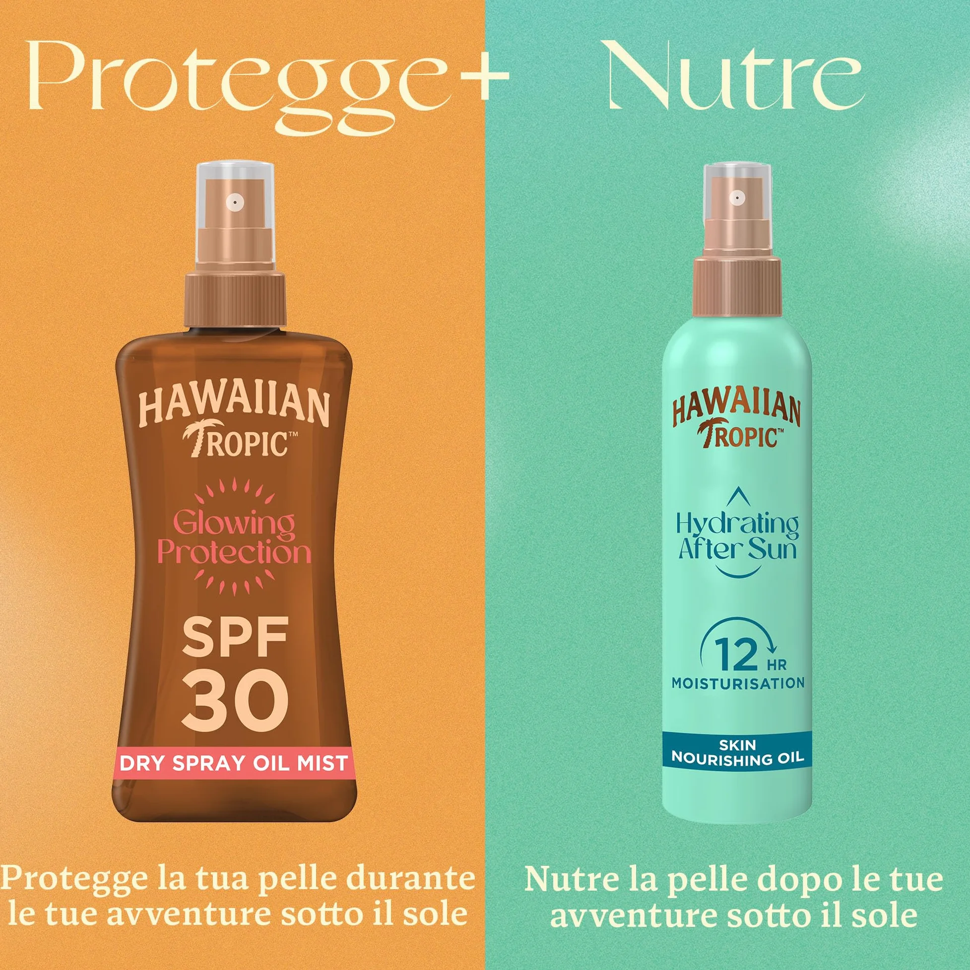 HAWAIIAN TROPIC Hydrating After Sun Oil 150ml, assorbimento rapido, avocado & Jojoba, resistente all'acqua, vegano