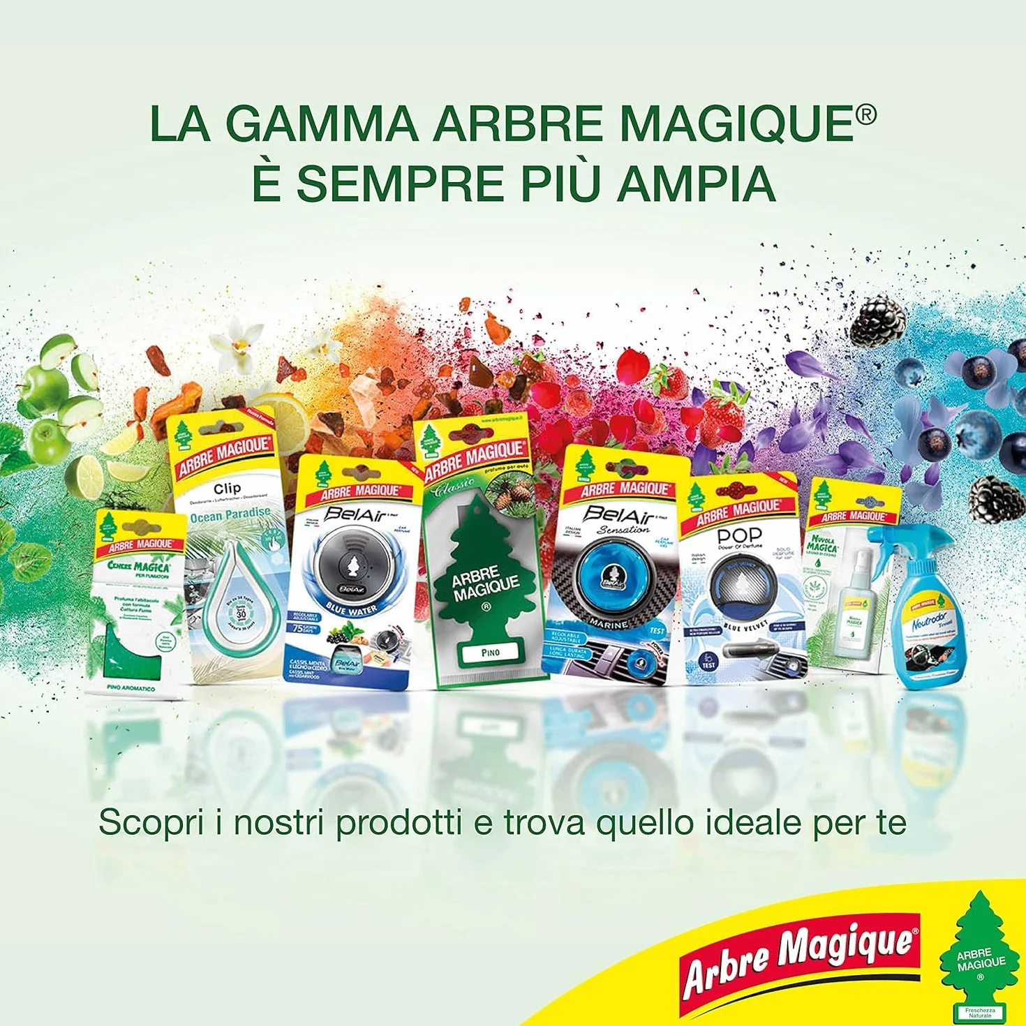 Arbre Magique Profumatore Auto Fragranza Sport Multipack 3 Pezzi Made in Italy