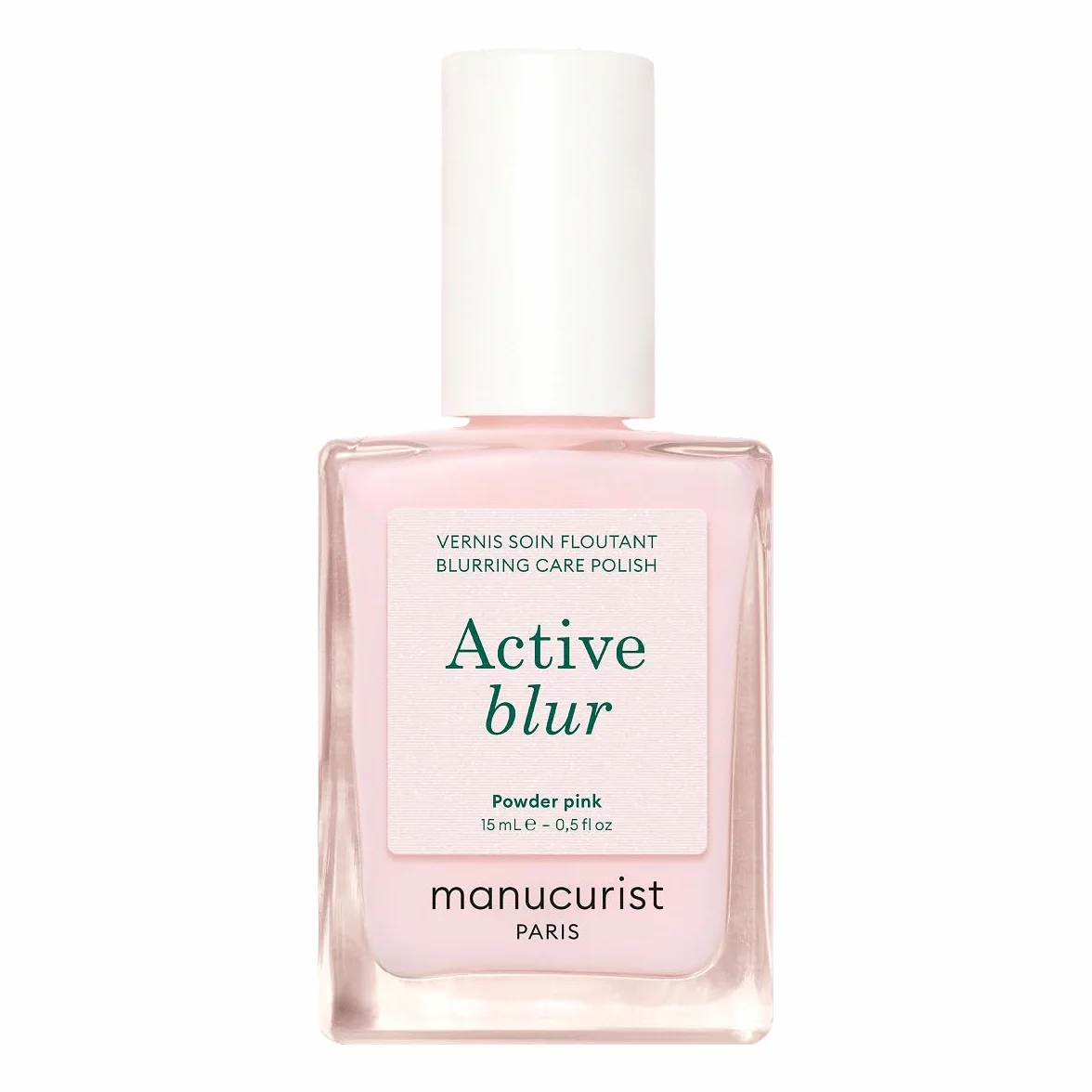 Manucurist Active Blur™ Smalto Rinforzante Unghie Fragili Effetto Blur Trasparente Rosa Cipria Opaco Smalti per Nails Senza Lampada Nails Care Ingredienti Naturale Vegan