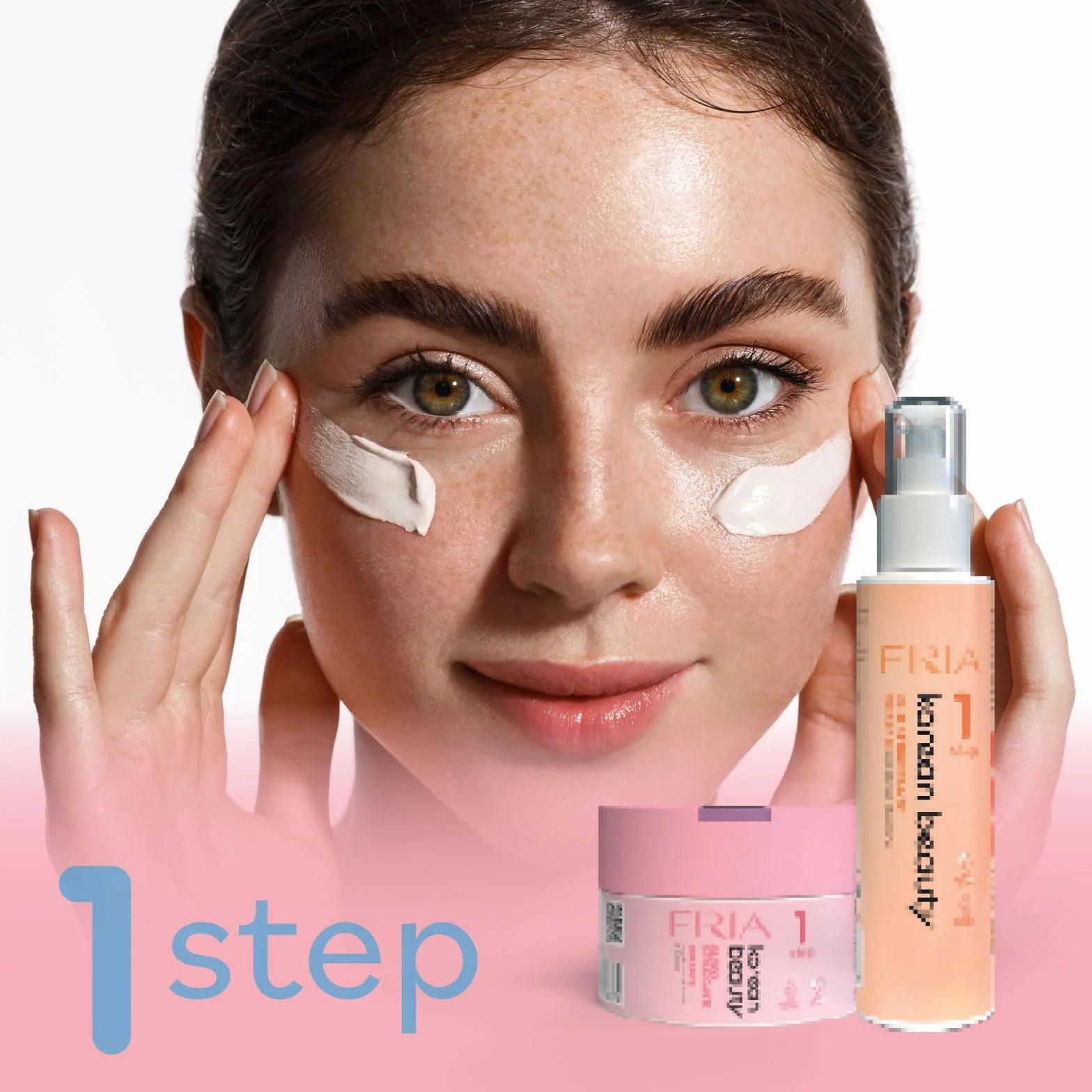 Fria Korean Beauty Kit Doppia Detersione, Burro Struccante + Mousse Detergente + Maschera Viso Rigenerante