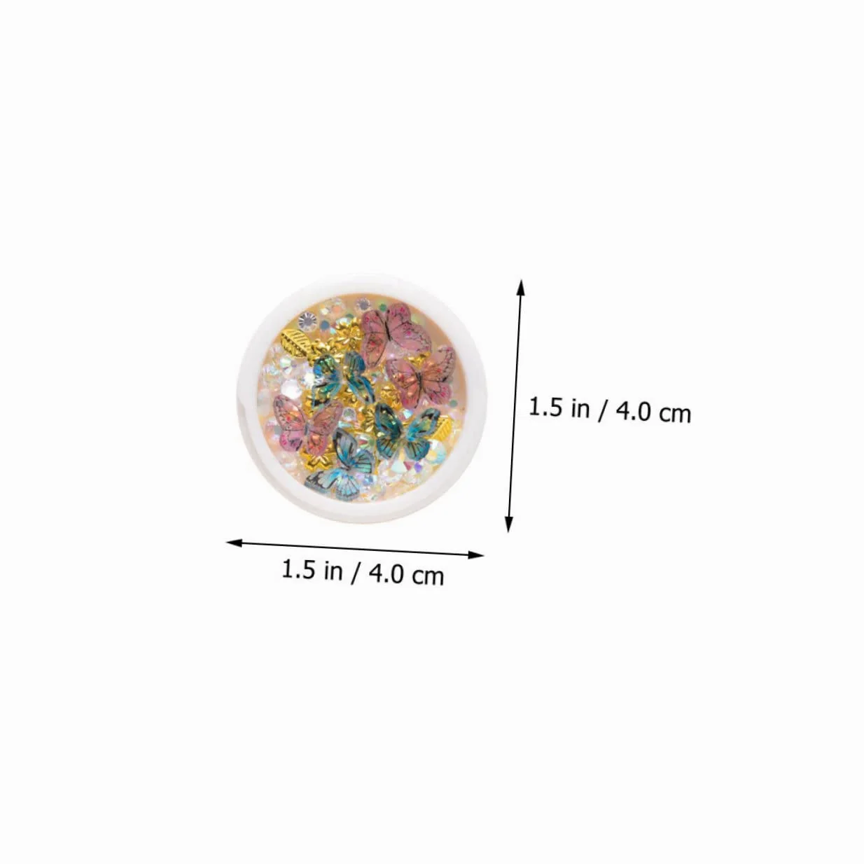 FRCOLOR 3 Set Di Adesivi Per Unghie Glitterate Con Paillettes E Strass Per Decorazioni Per La Casa Uso in Salone 6 Scatole*3