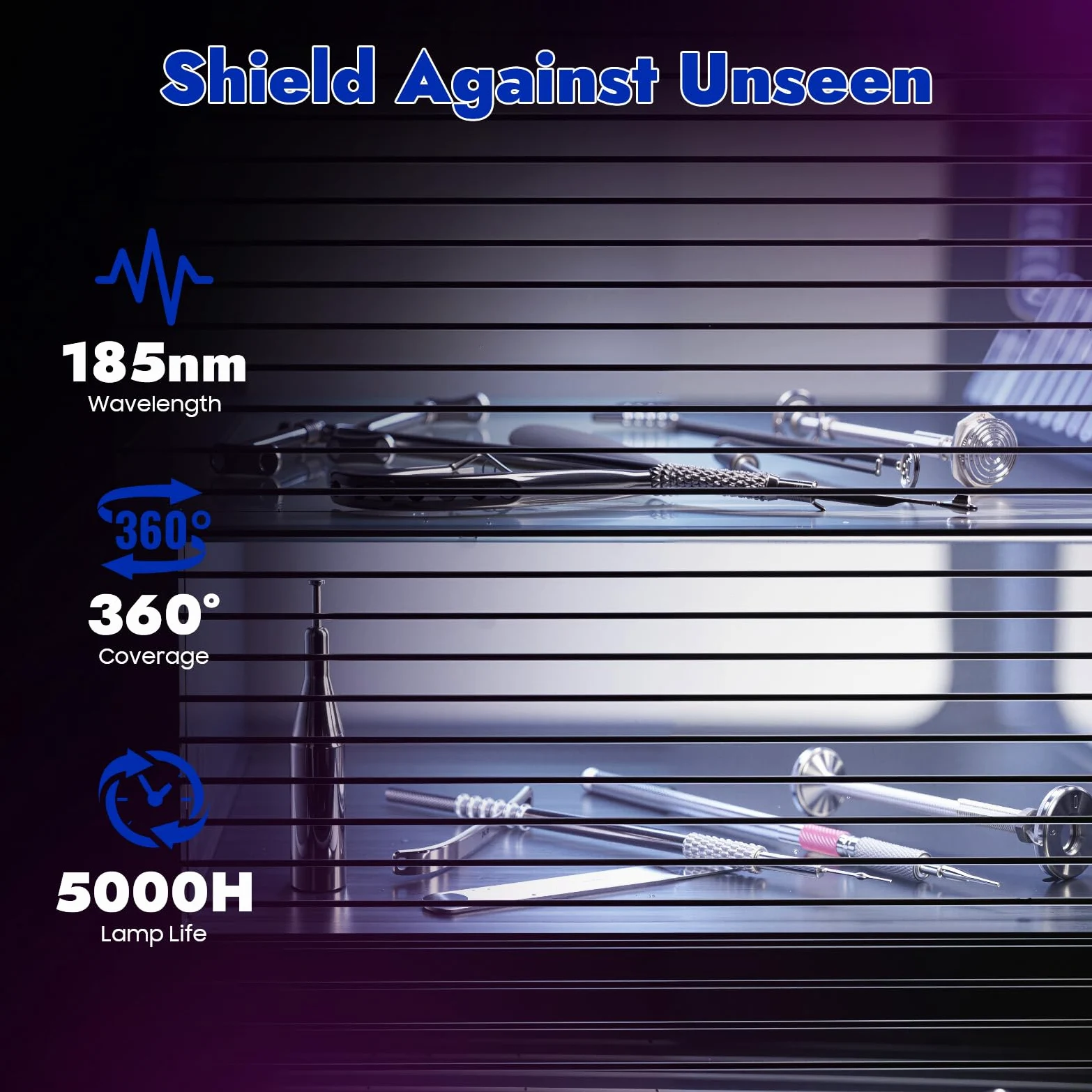 Armadietto disinfettante per salone di unghie, sterilizzatore UV, 12 l, disinfettante per utensili per unghie, lampada UV da 6 W, 185 nm per salone di bellezza, parrucchiere