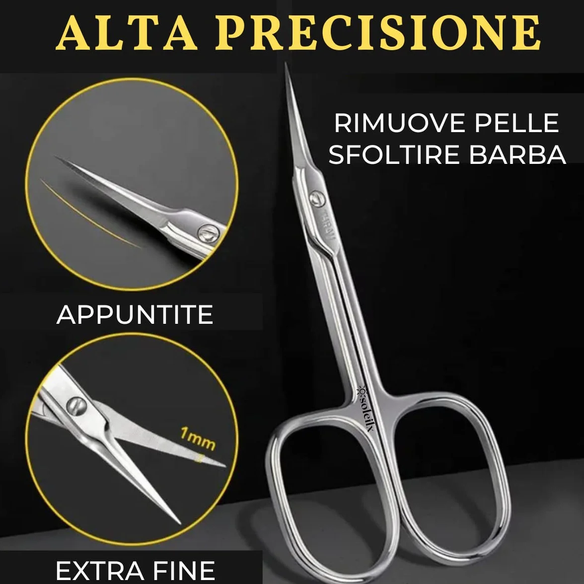 Forbici per Unghie Professionale Taglia Cuticole Manicure