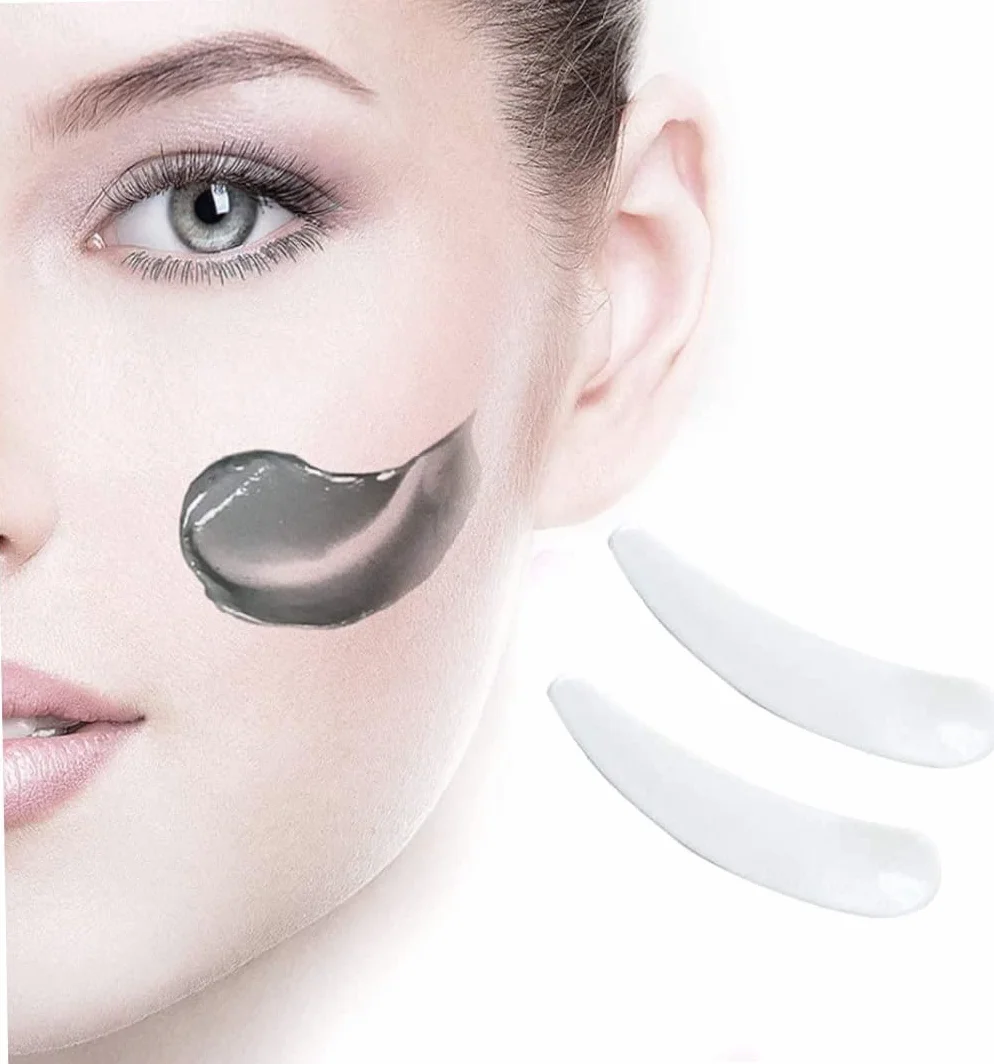 100 spatole cosmetiche in plastica, usa e getta, mini spatole cosmetiche (bianco)