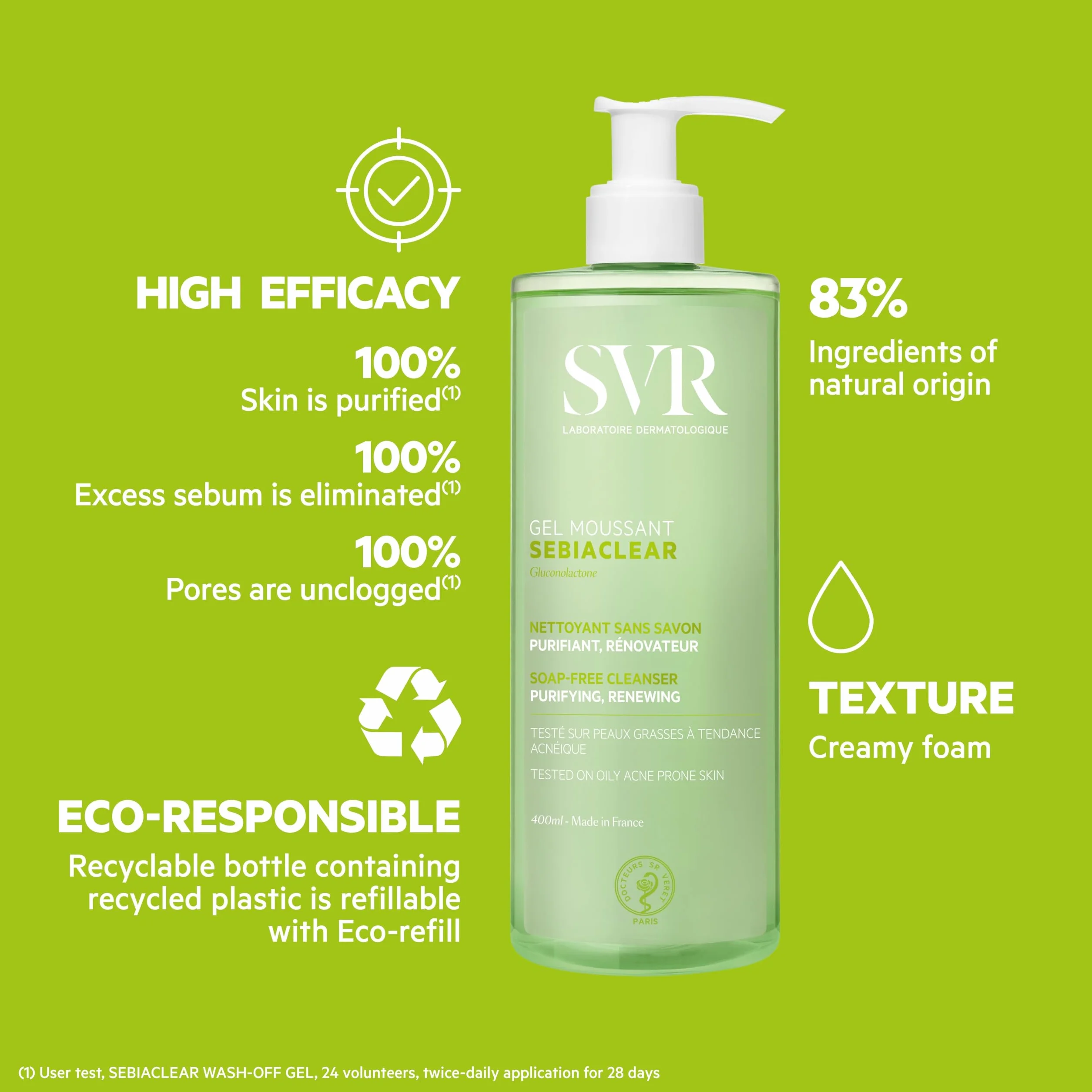 Sebiaclear Gel Moussant SVR 400ml