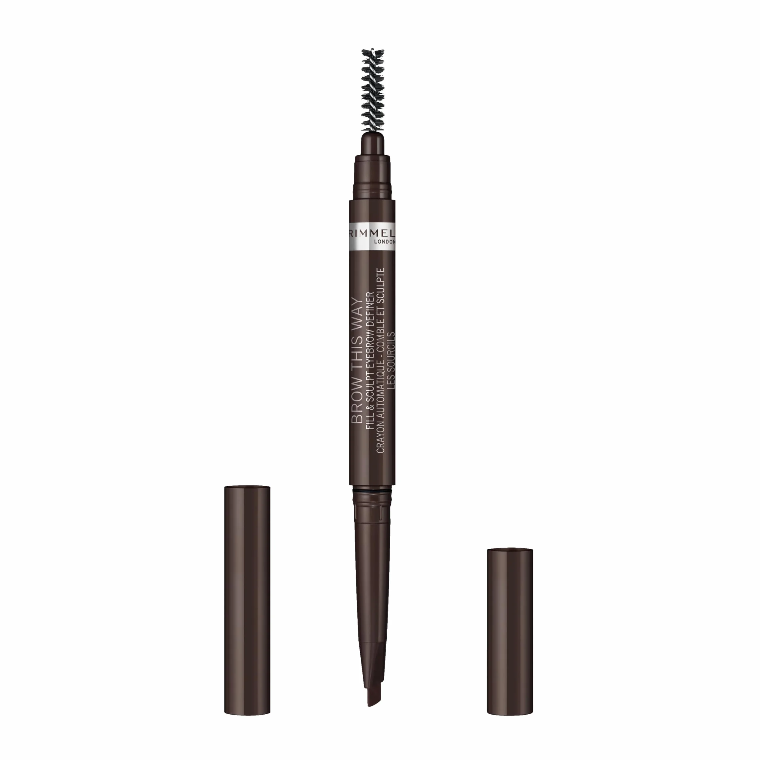 Rimmel London, Brow This Way Fill & Sculpt, Matita Sopracciglia, Tono 03 Dark Bown, 0,25 gr