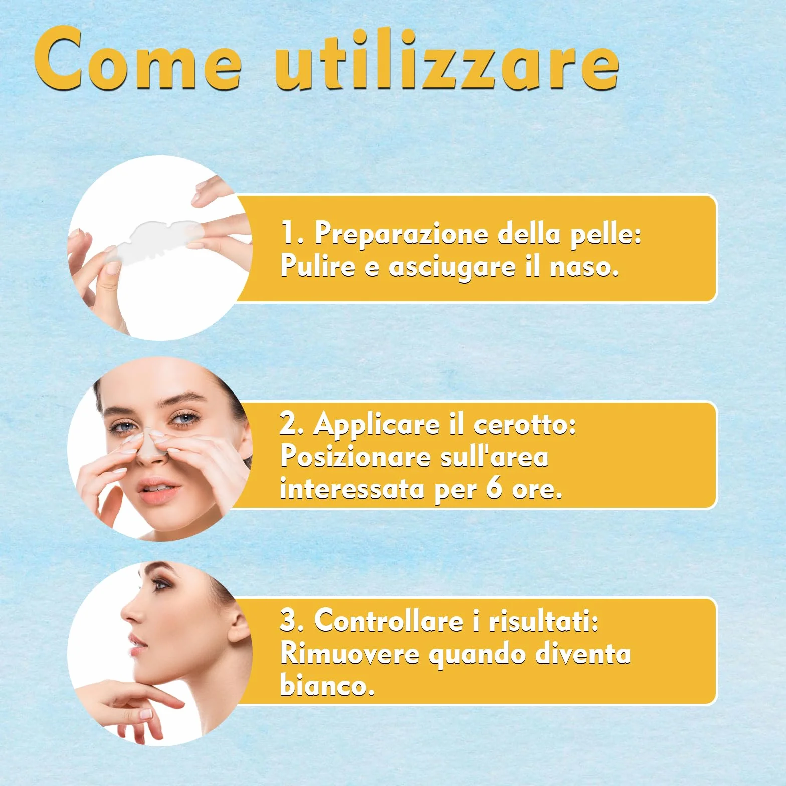 20 Cerotti Punti Neri Naso - Patch con Tecnologia Idrocolloide per la Rimozione di Punti Neri, Pori Puliti e Ridotti, Ideali per Tutti i Tipi di Pelle (20)