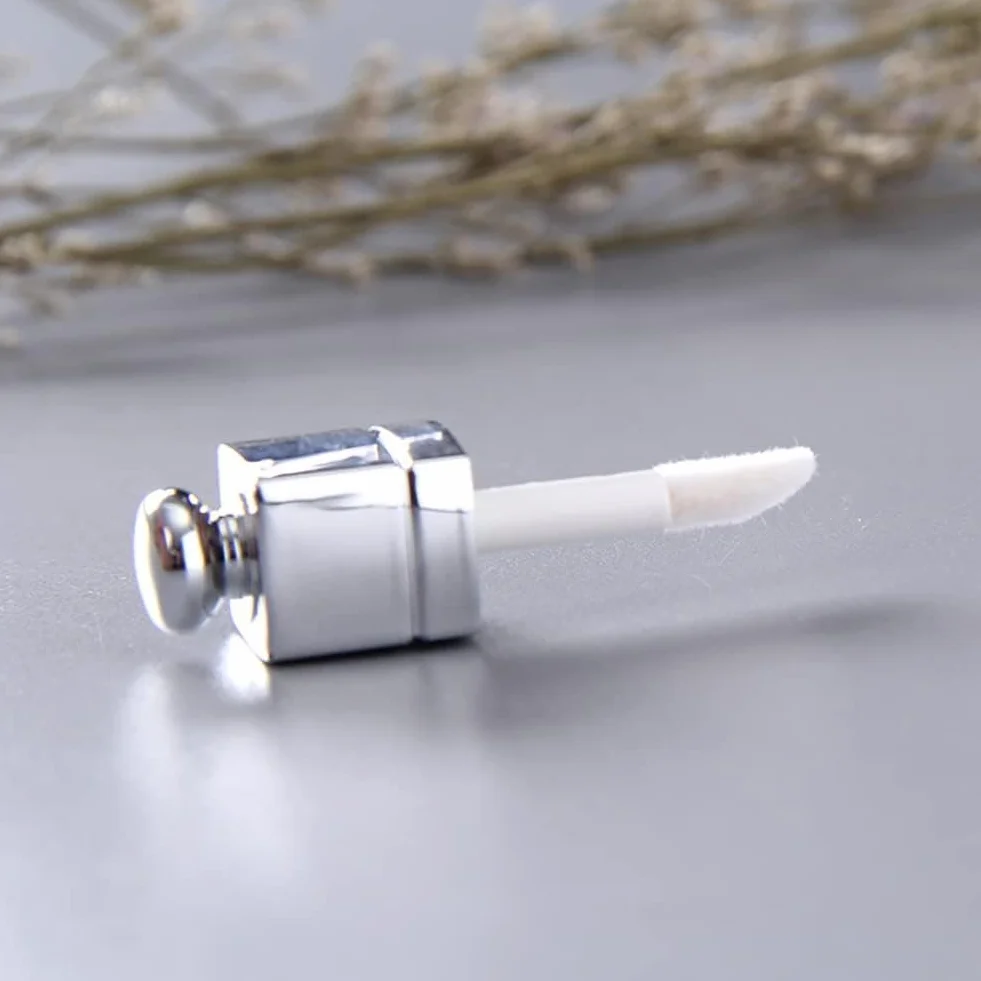 6 contenitori vuoti trasparenti per lucidalabbra, trasparenti, ricaricabili, mini contenitori per rossetto, per trucco fai da te, lucidalabbra, labbra (3 ml)