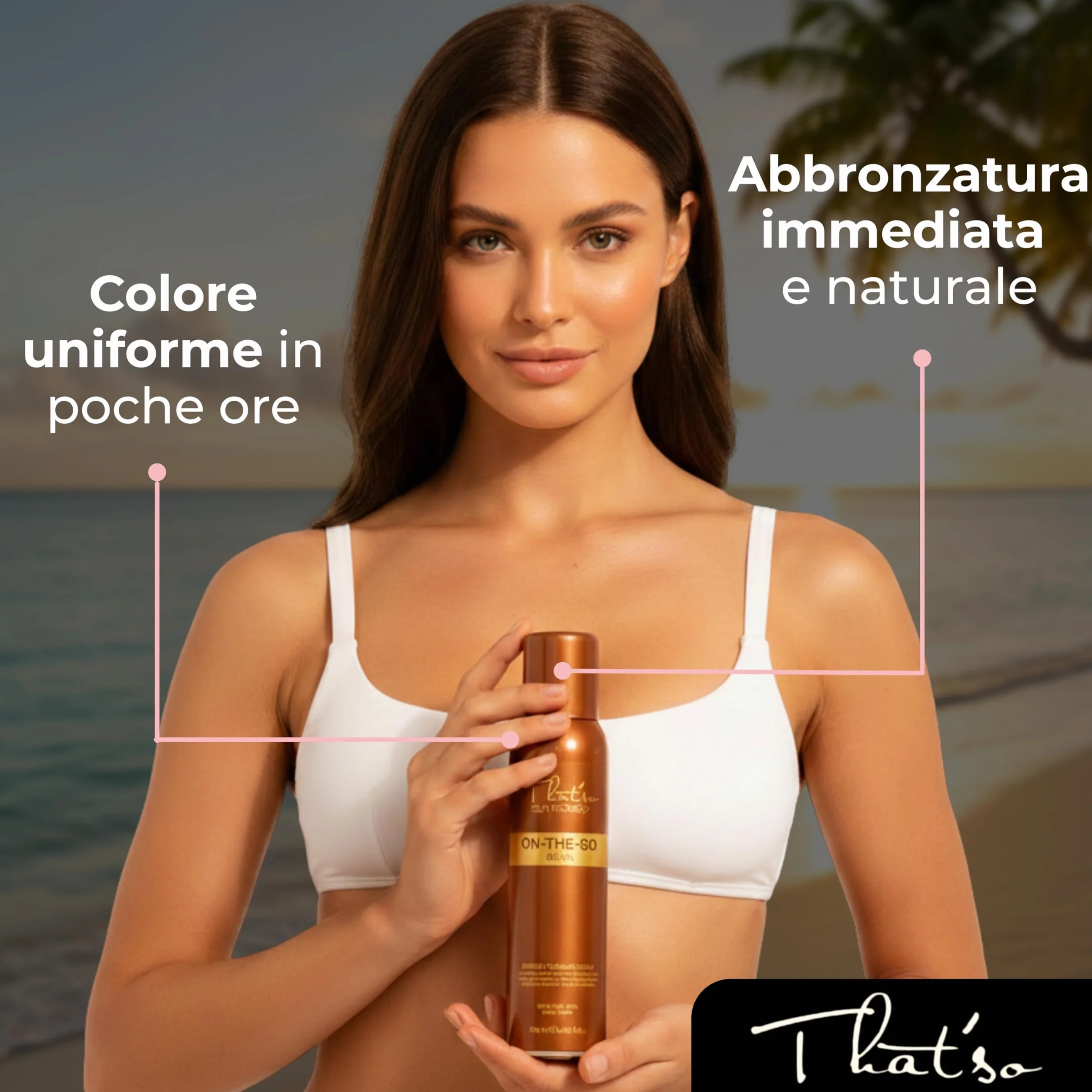 That'So On The Go Dark Kit Spray Autoabbronzante Viso e Corpo 125ml + Guanto Professionale Self Tan Intenso Rapido