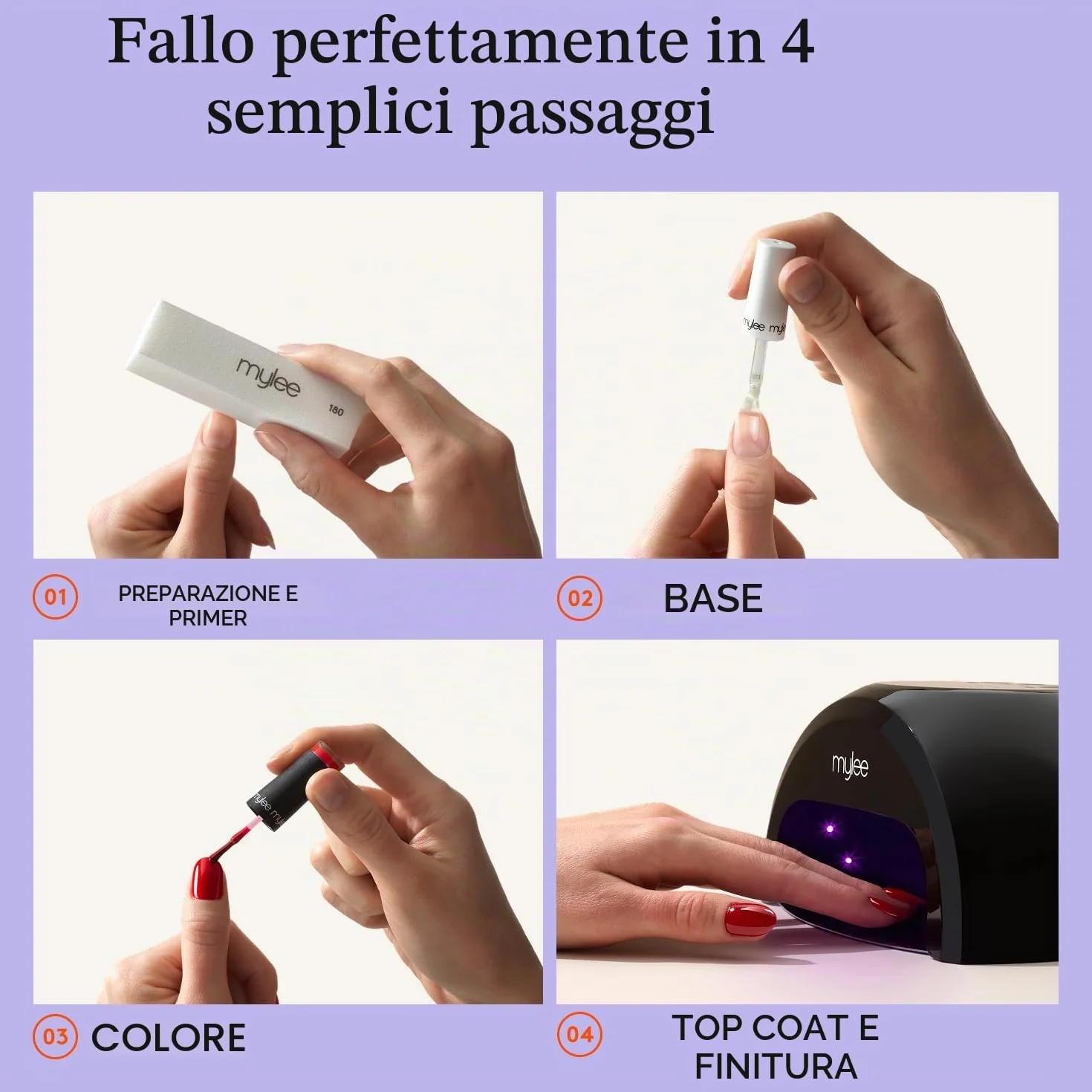 Mylee Smalto Gel Semipermanente 8ml Californian Love UV LED Nail Art Manicure Pedicure Lunga Durata Vegan Cruelty Free