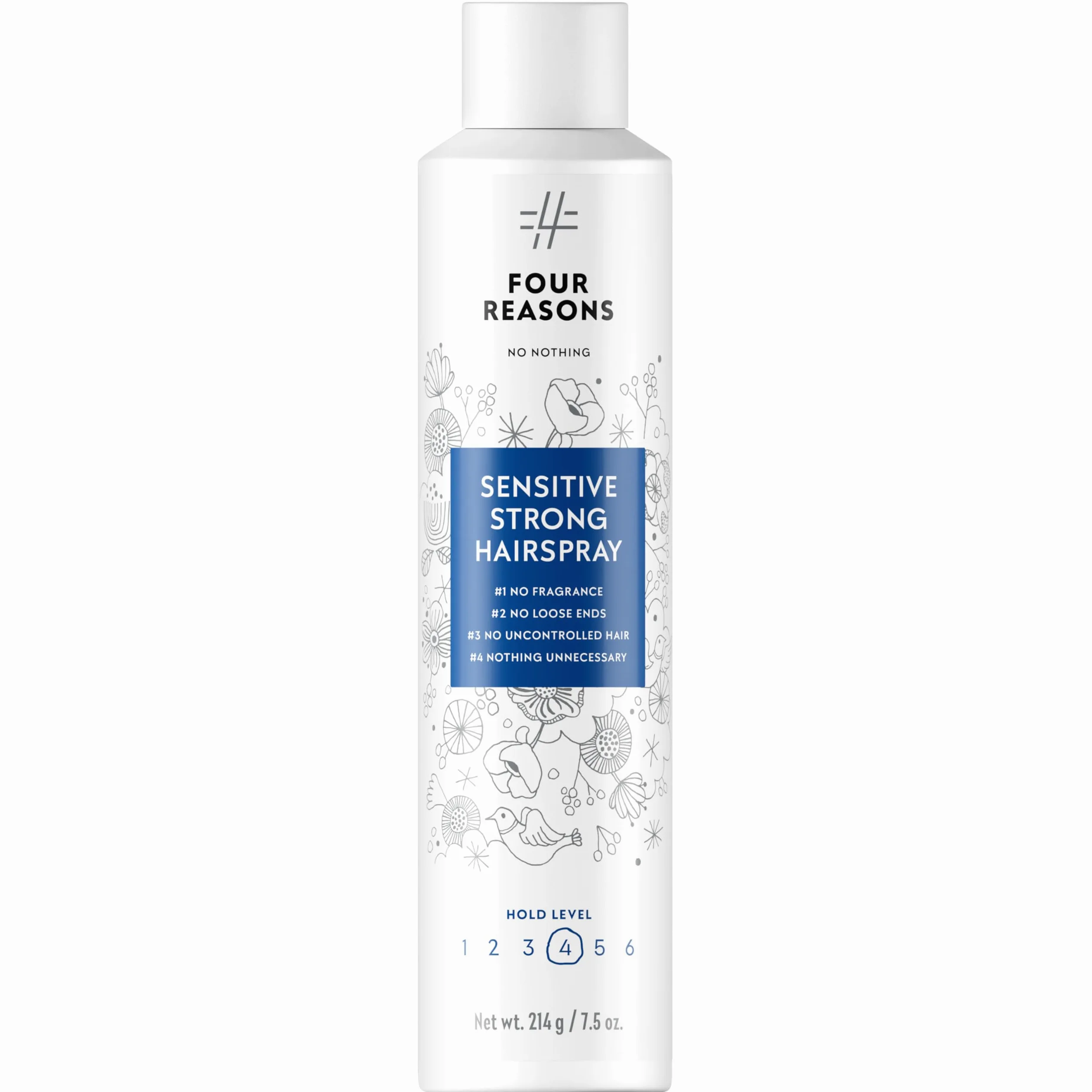 No nothing Sensitive Strong Hairspray - Spray di finitura senza profumo - Lacca per capelli a tenuta forte senza profumo con tenuta flessibile per styling con protezione dall'umidità - Ipoallergenico