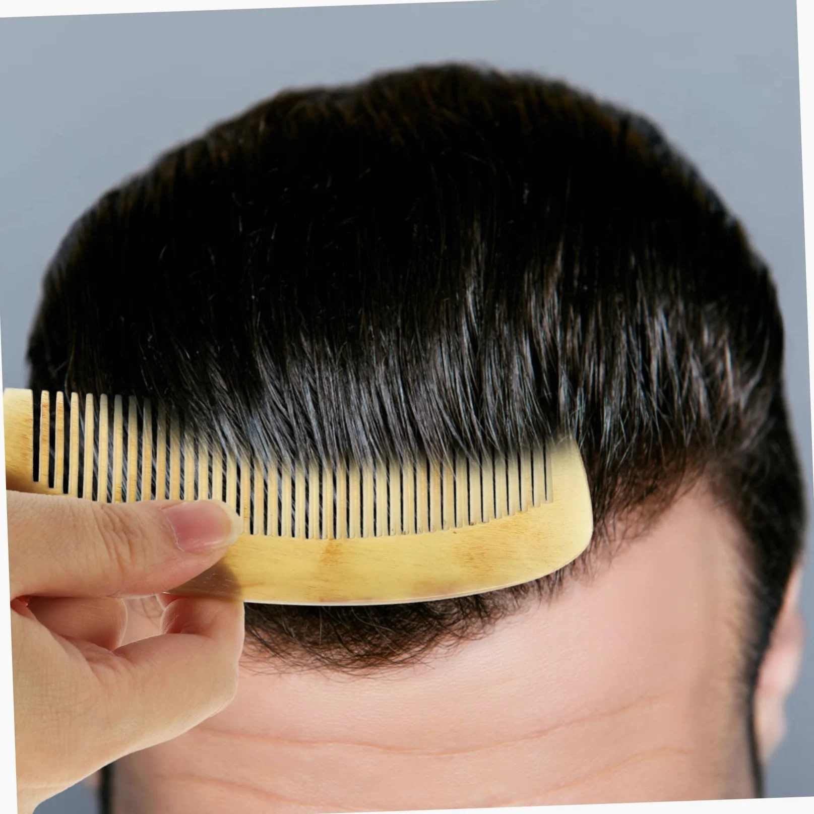Pettine in Corno di Bue Antistatico per Chioma e Barba | Lavorazione Fine, Effetto Lisciante, Adatto a Chioma Lisci, Ricci e Lunghi, Accessorio per Donna