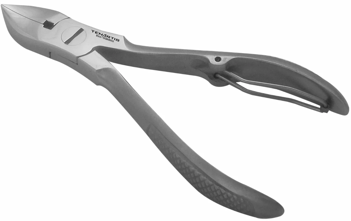 Set Manicure & Pedicure 8 Pezzi Inox in Vera Pelle con Cerniera - Tenartis Made in Italy (Marrone)