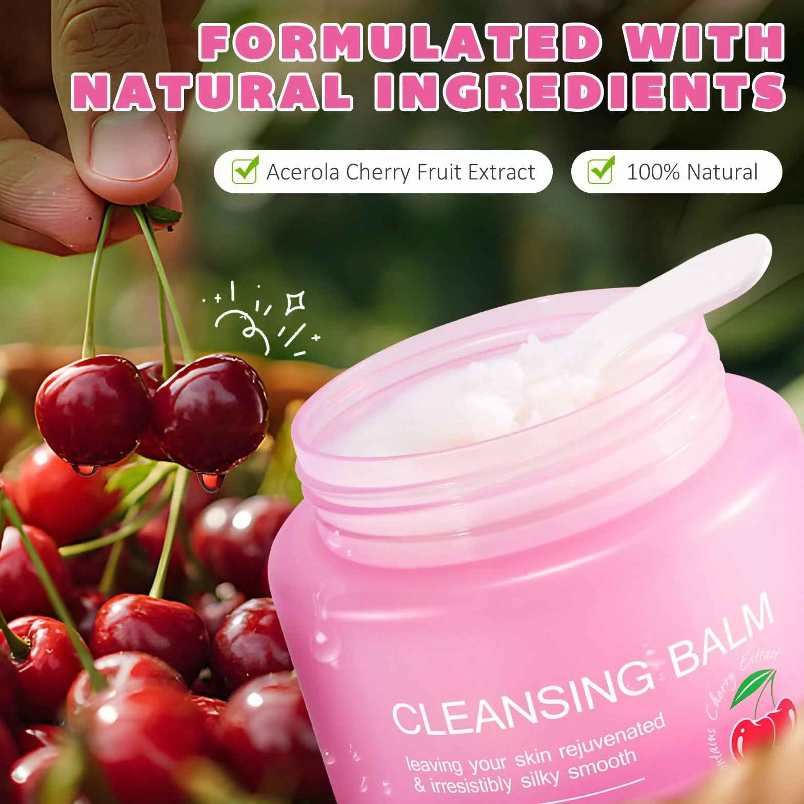 Balsamo detergente profondo, detergente coreano, 3,38 once, finitura nutriente con olio vegetale, detergente viso per tutti i tipi di pelle