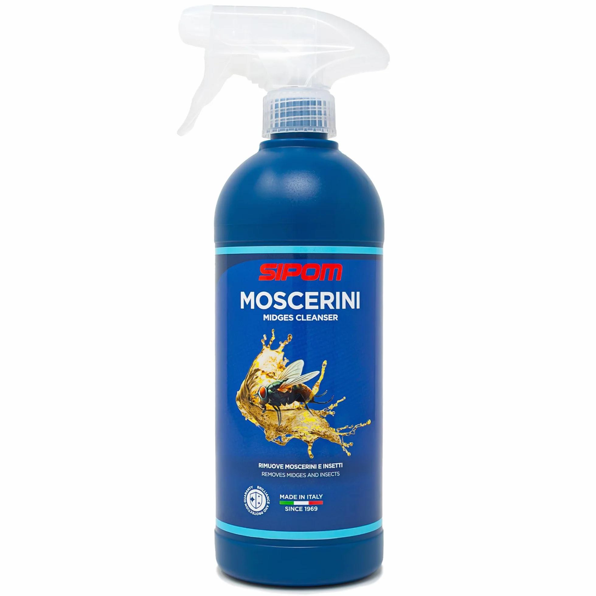 SIPOM MOSCERINI Rimuovi Insetti Auto Spray 500ml Detergente Moscerini