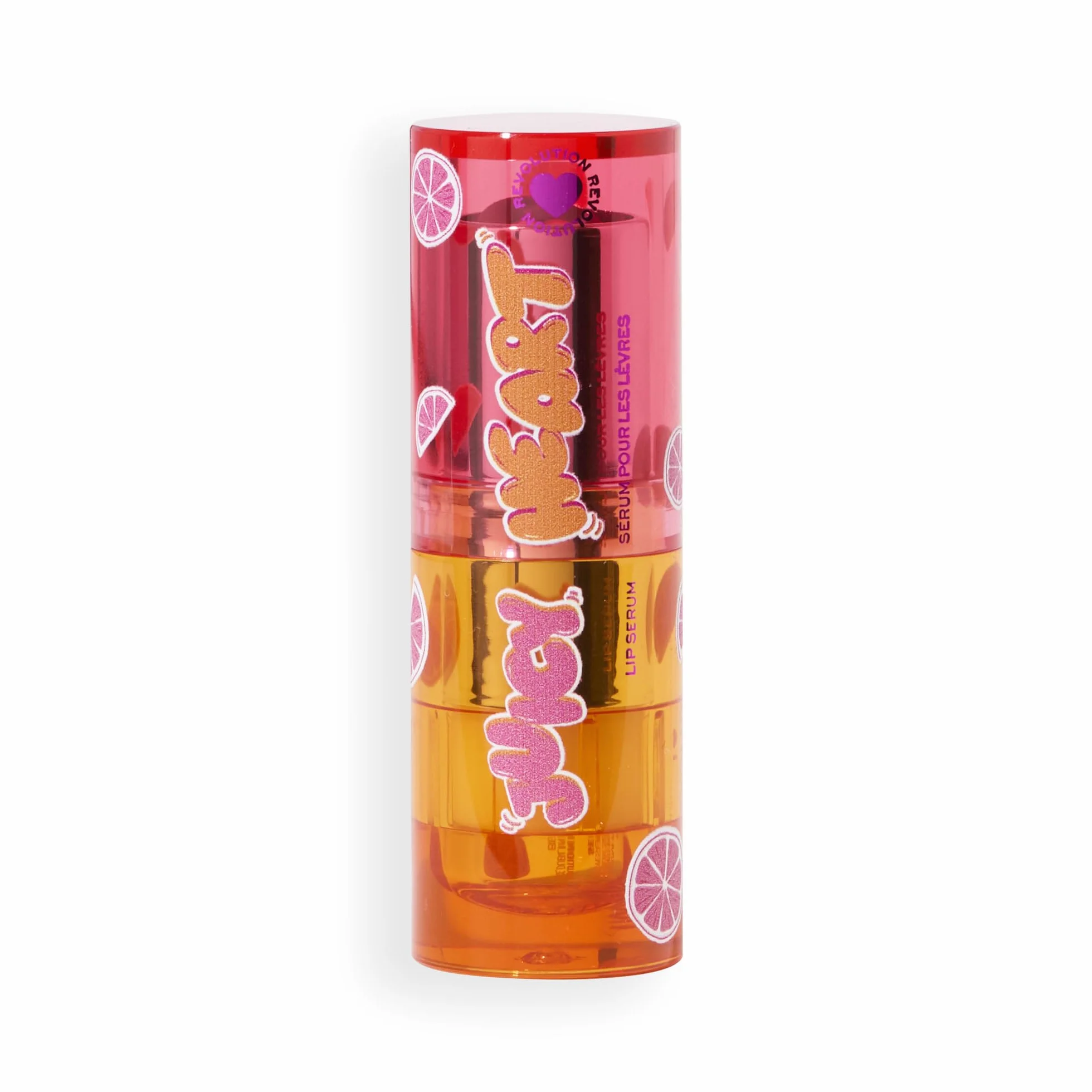 I Heart Revolution Juicy Heart Lip Serum, Siero Labbra Nutriente con Tocco di Colore, Grapefruit Pink, Vegano e Cruelty-Free, 2.5g