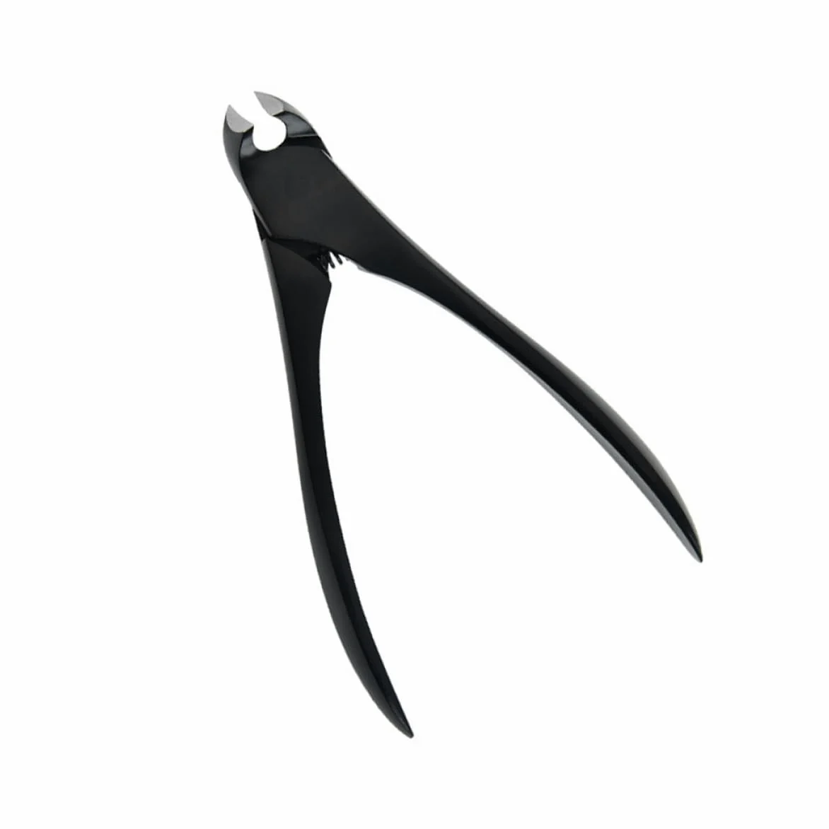 Tronchesino Unghie in Acciaio Inox Nero a Presa, Taglio | Groove Clamp per Manicure e Casa, Design Creativo, per Unghie Spesse o Incarnite