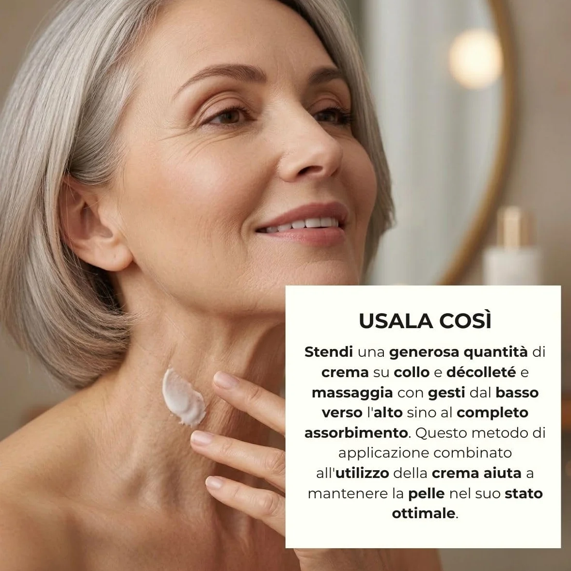 Bottega Verde - Trattamento Collo e Décolleté, Effetto Lifting, in Crema, 50 ml, Azione Antietà, Effetto Elasticizzante, per Tutti i Tipi di Pelle