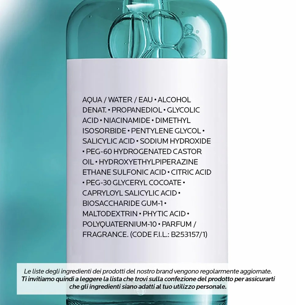 La Roche Posay Effaclar Siero Peeling Ultra-Concentrato Azione Anti-Imperfezioni Pelle Levigata