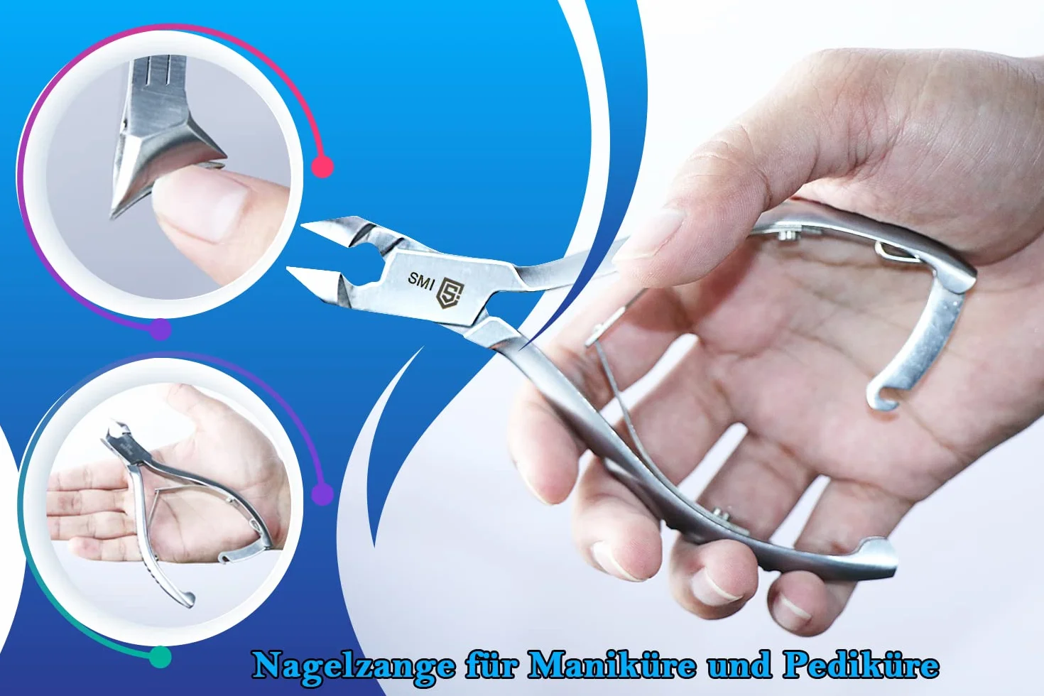 Tagliaunghie professionale in Acciaio Inox 14 cm per unghie incarnite