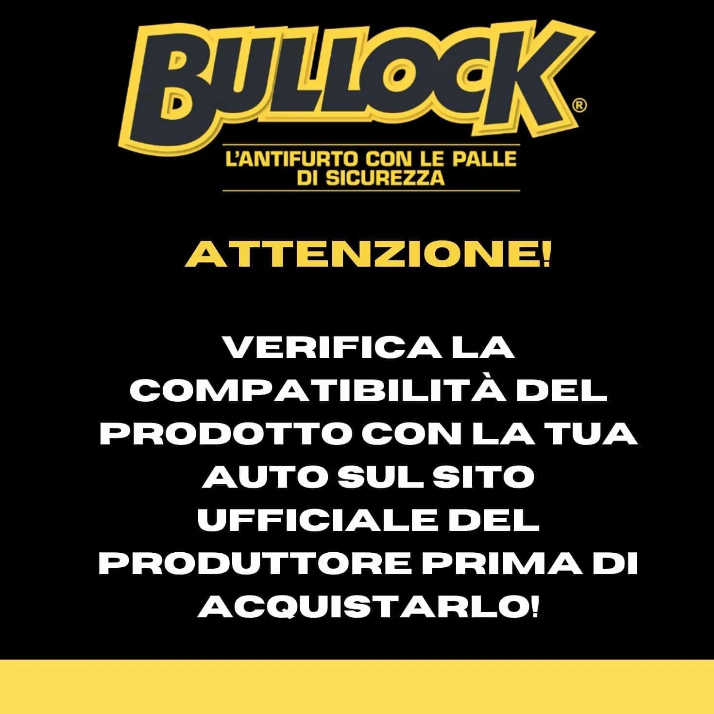 Bullock Excellence Modello X Antifurto Meccanico per Auto Cambio Manuale Acciaio Carbonitrurato Blocca Pedale