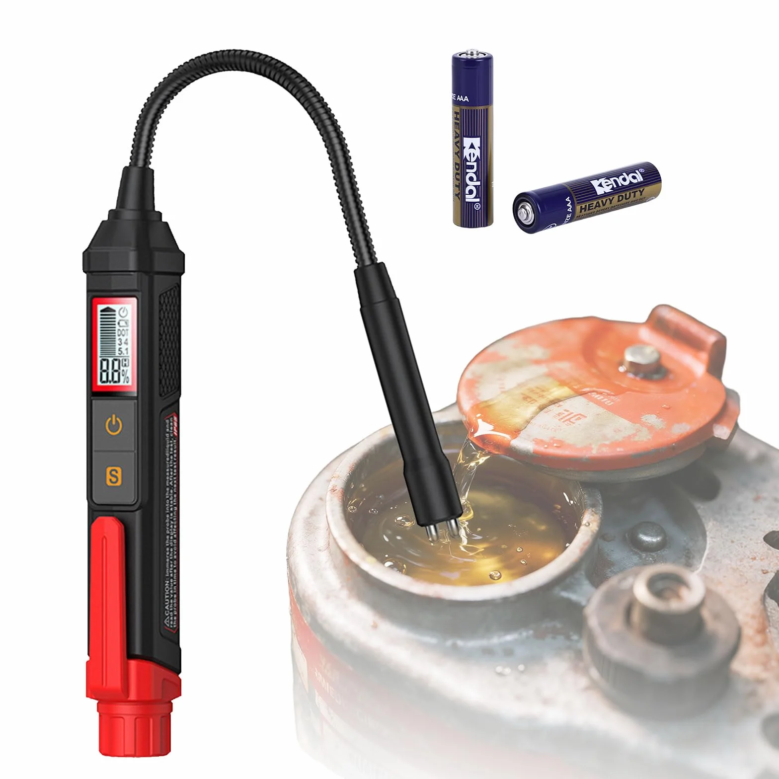 Tester del Liquido dei Freni con LED DOT3 DOT4 DOT5.1 per Auto e Moto
