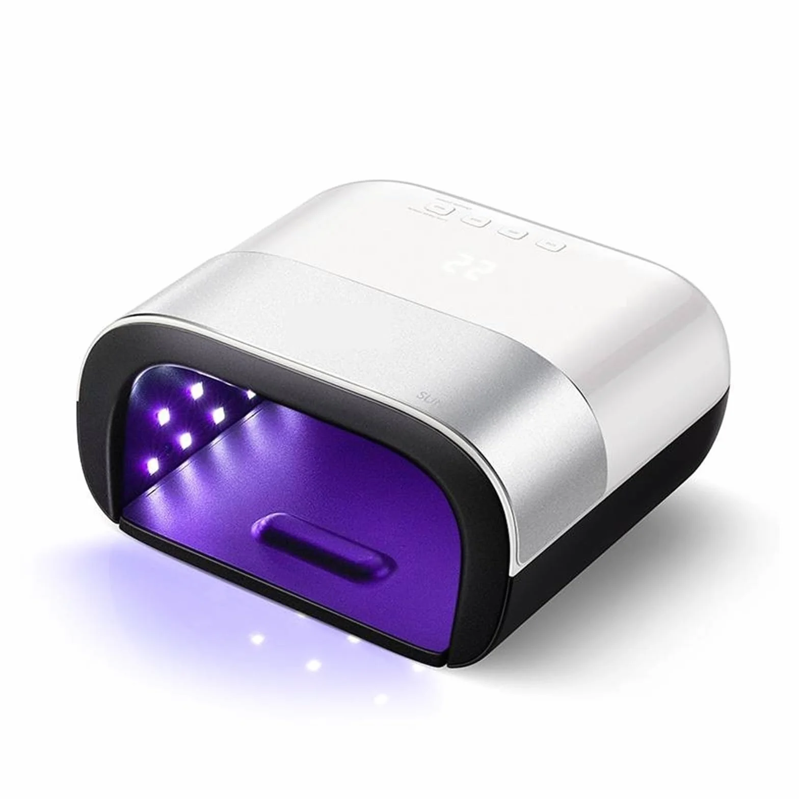 Lampada Unghie, Lampada UV for unghie a LED for macchina for asciugare le unghie Lampada UV da 48 W for smalto gel for unghie UV con display LCD con rilevamento del movimento Unghie secche per Manicur