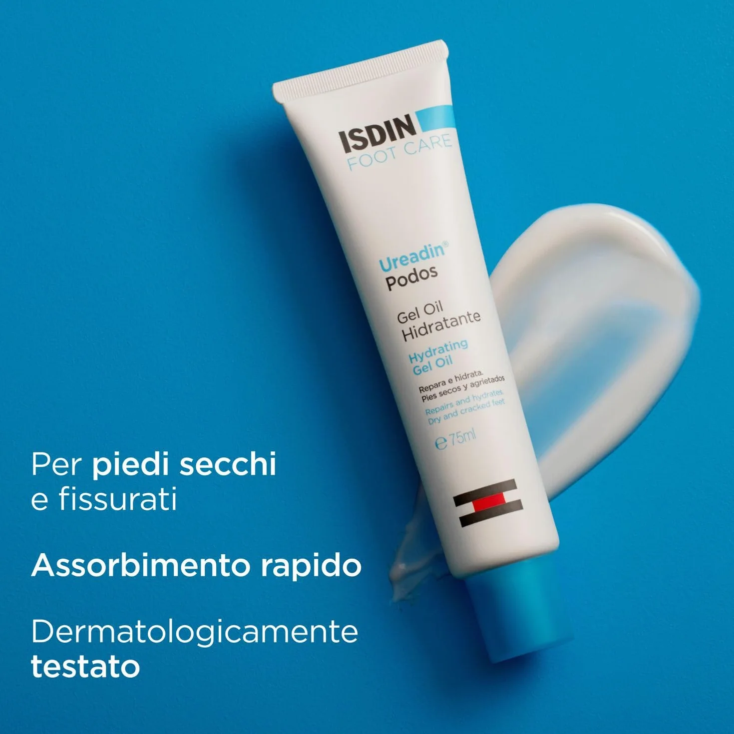 ISDIN Ureadin Podos 75 ml Gel Olio Idratante 10% Urea Ripara Piedi Secchi Screpolati
