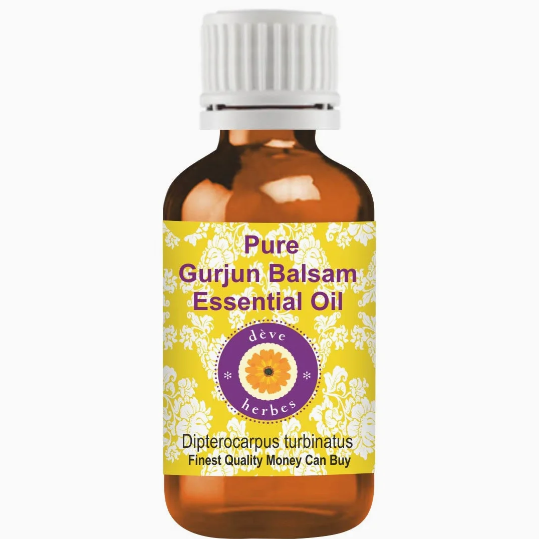Deve Herbes Pure Gurjun Balsamo Olio Essenziale (Dipterocarpus turbinatus) 100% naturale qualità terapeutica distillata a vapore.