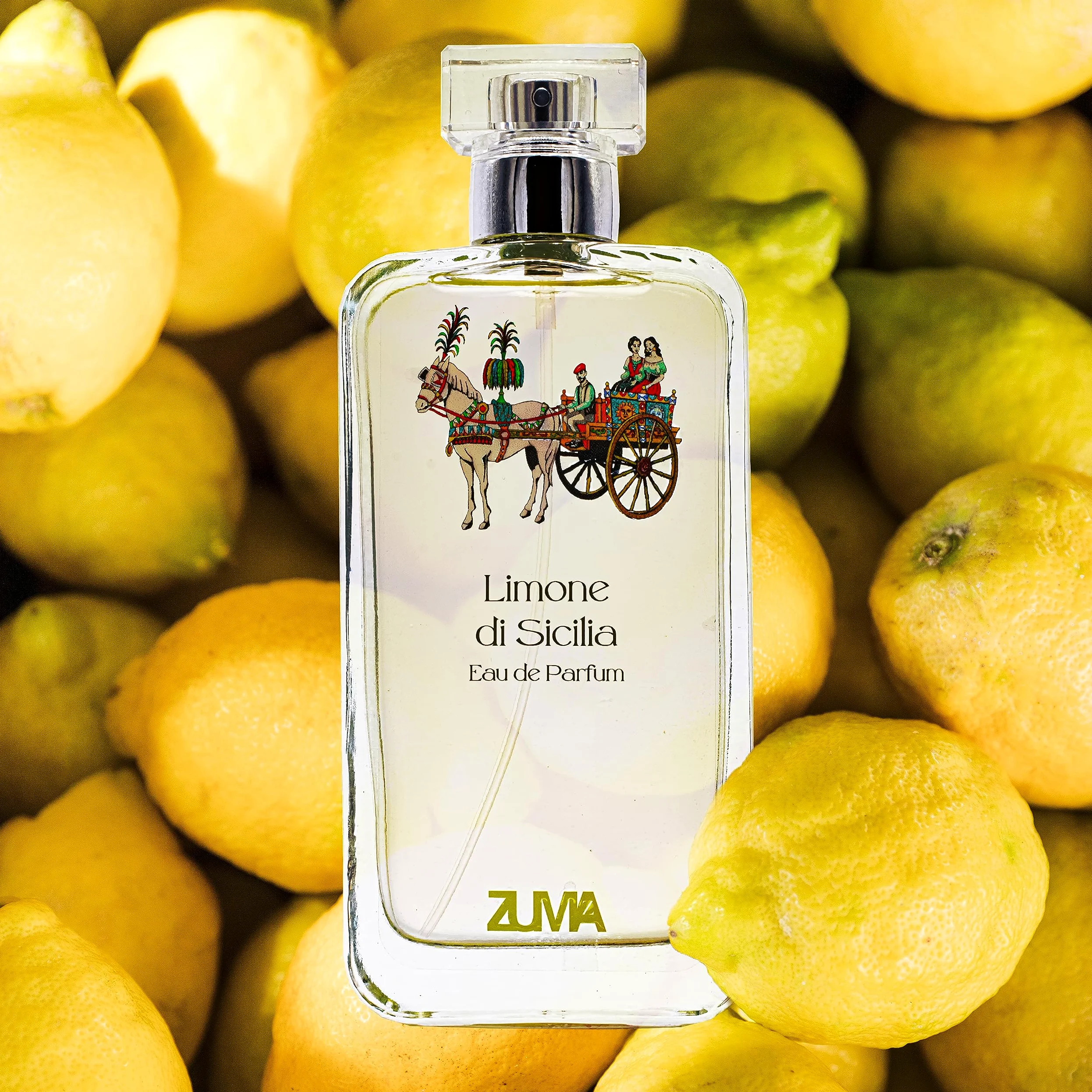 Profumi Zuma - Profumo Uomo al Limone di Sicilia - Eau de Parfum Uomo Fragranza Agrumata Spray - Made in Italy (Limone di Sicilia 100 ml)
