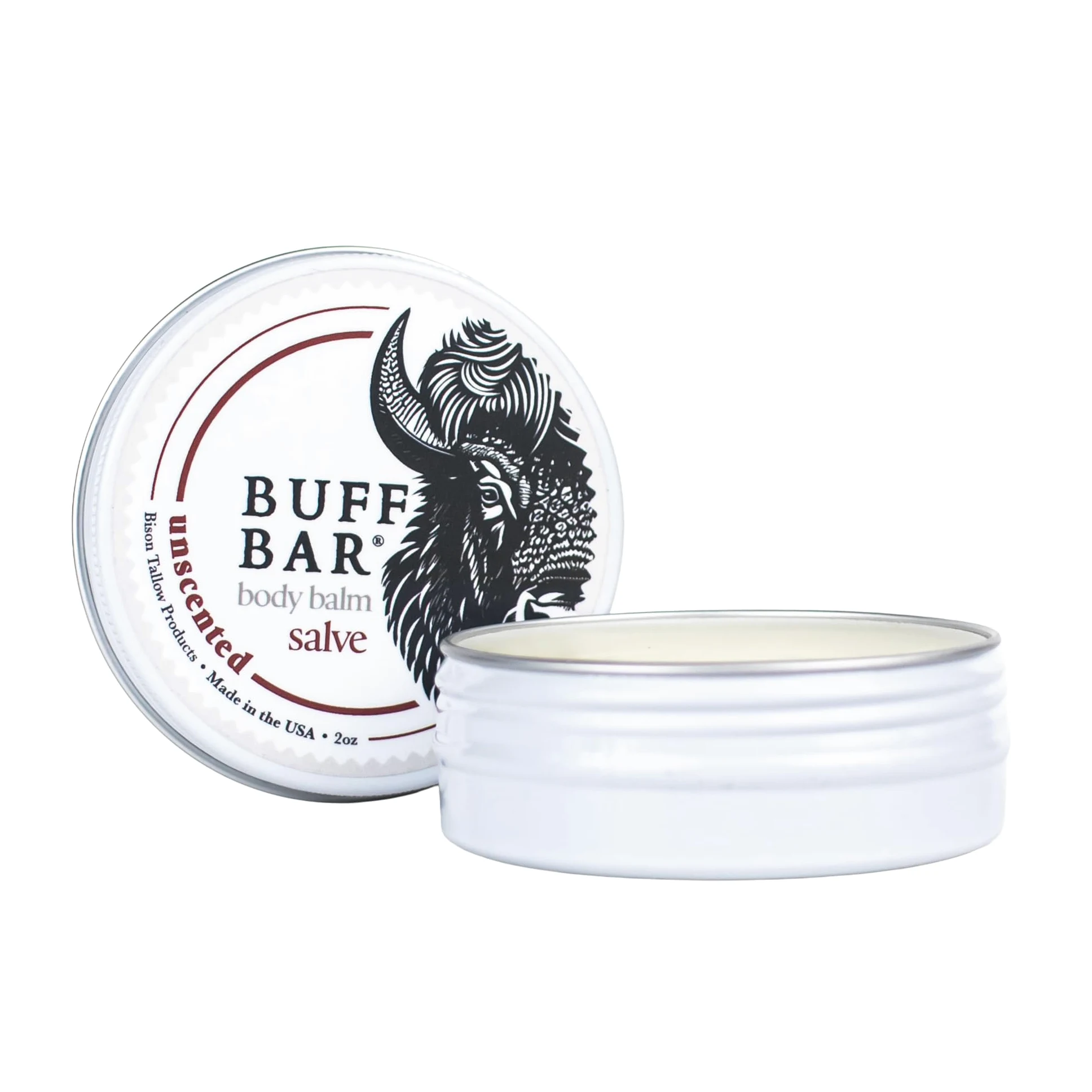 Big Crazy Buffalo - Unguento al sebo di bisone puro, senza profumo, 1 confezione, senza ingredienti irritanti, semplice e pulito, burro per il corpo